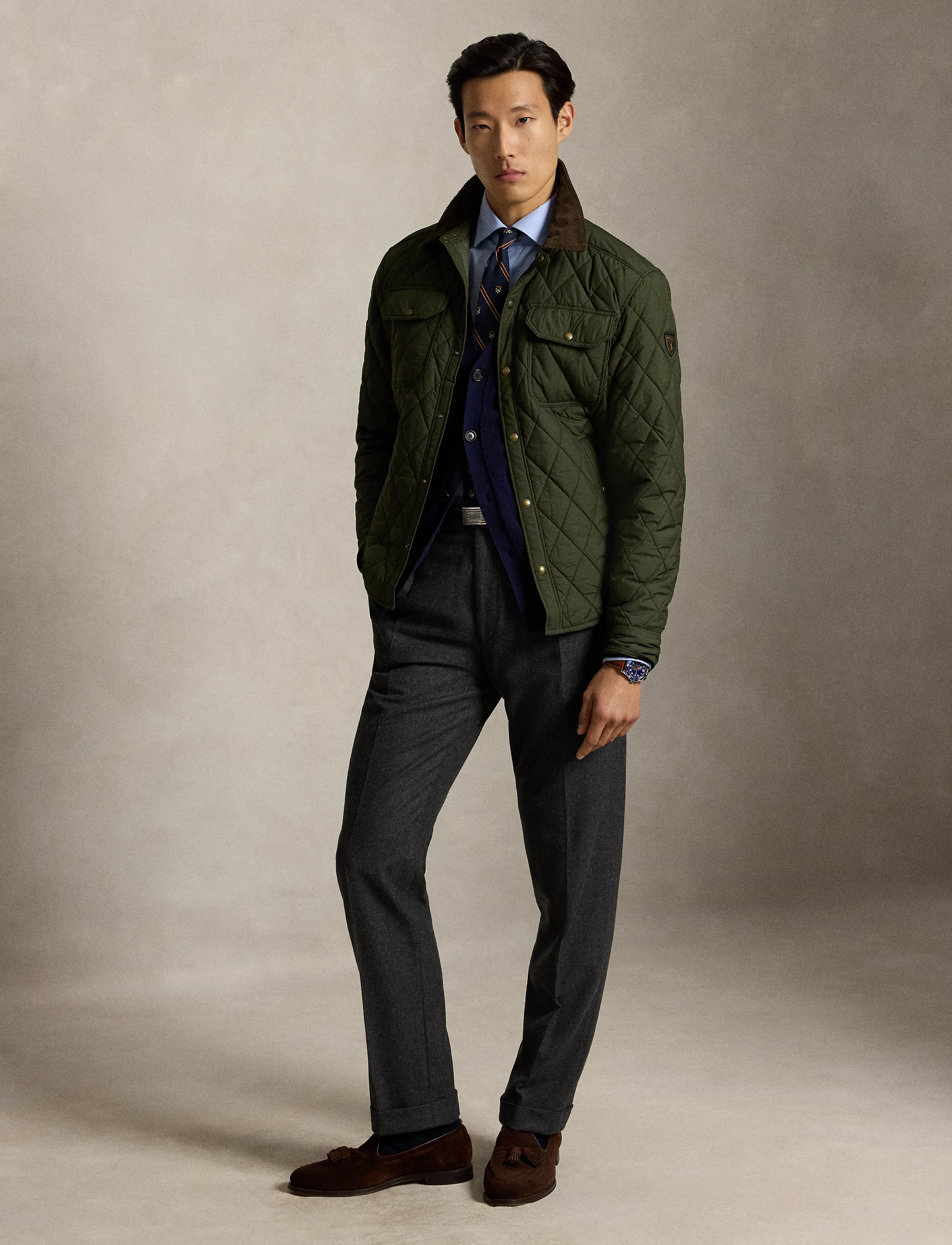 Polo Ralph Lauren - Beaton quiltad skjortjacka - company olive - 3