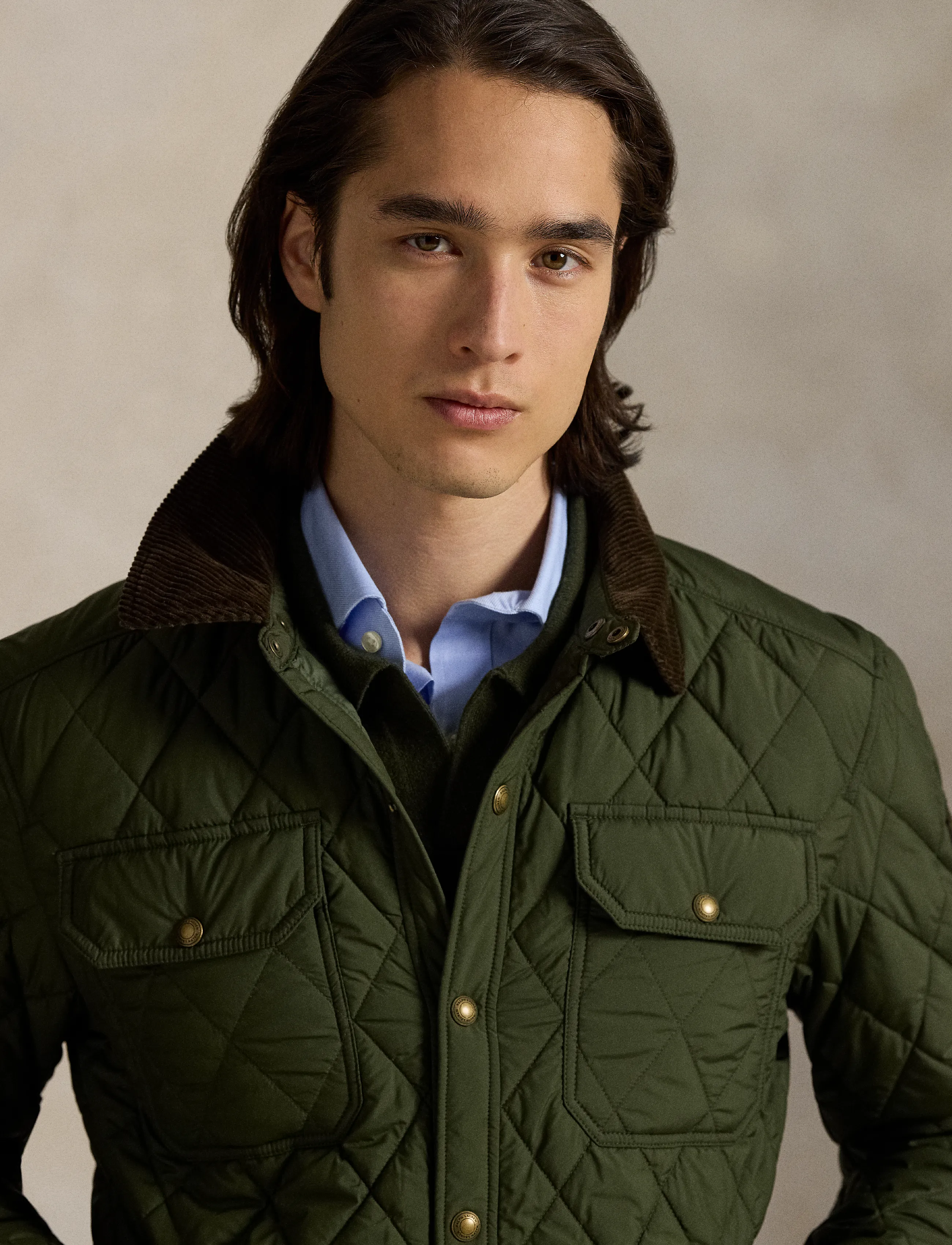 Polo Ralph Lauren - Beaton quiltad skjortjacka - company olive - 4