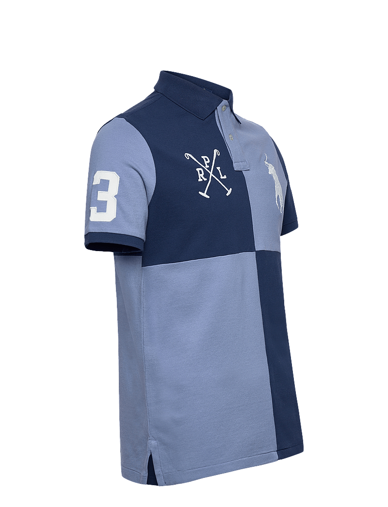 Polo Ralph Lauren - Custom Slim Fit Big Pony Mesh Polo Shirt - polostrik - rustic navy/chann - 2