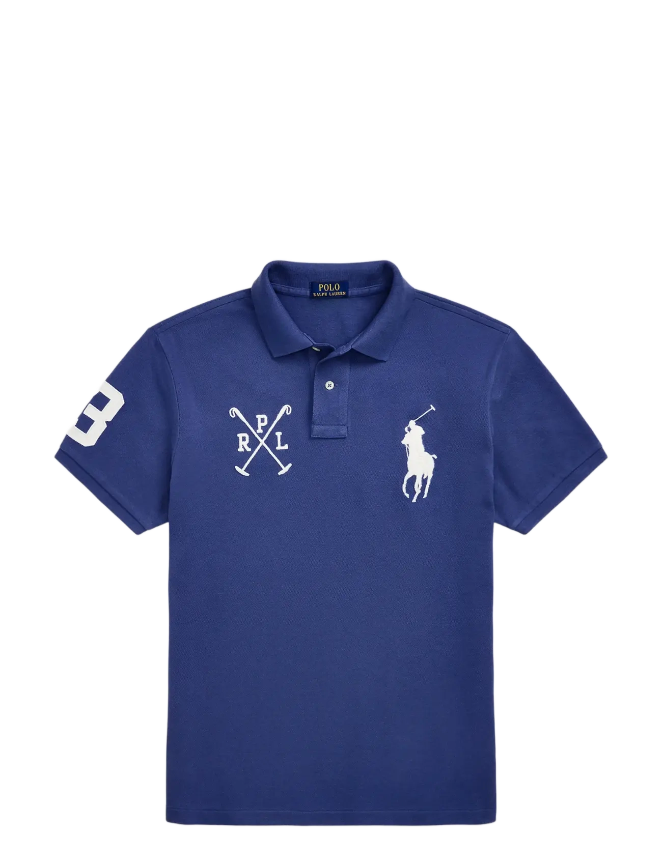 Custom Slim Fit Big Pony Mesh Polo Shirt - OLD ROYAL