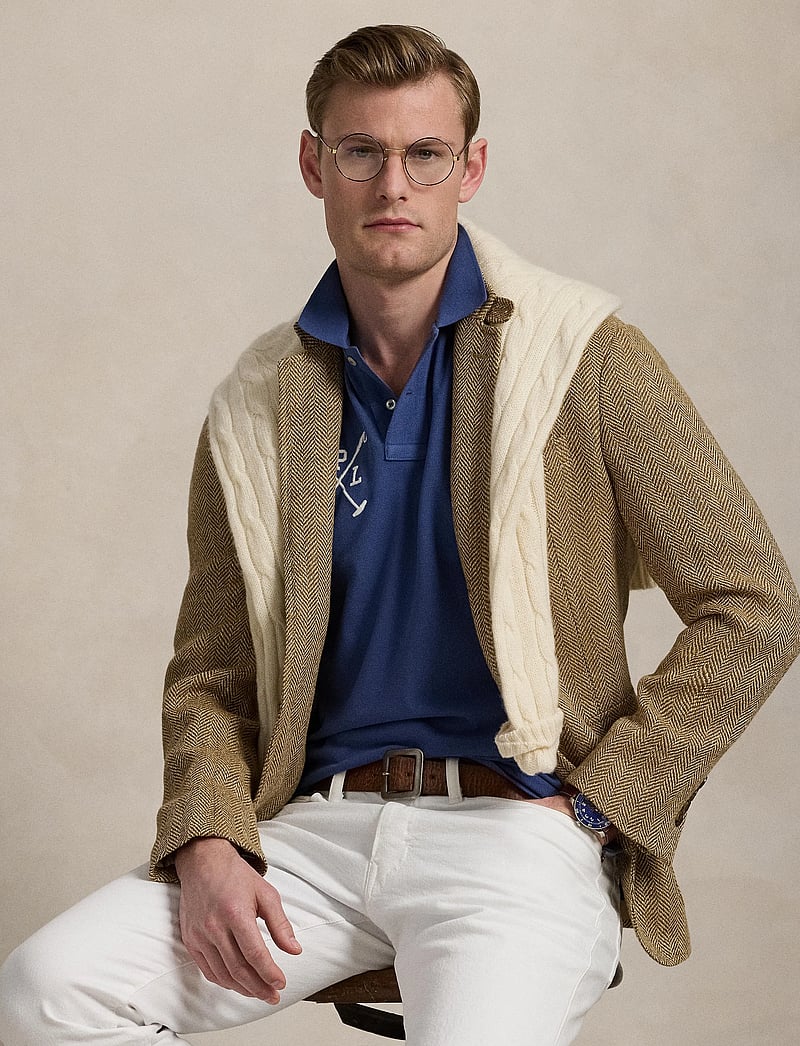 Polo Ralph Lauren - Custom Slim Fit Big Pony Mesh Polo Shirt - kortärmade pikéer - old royal - 3