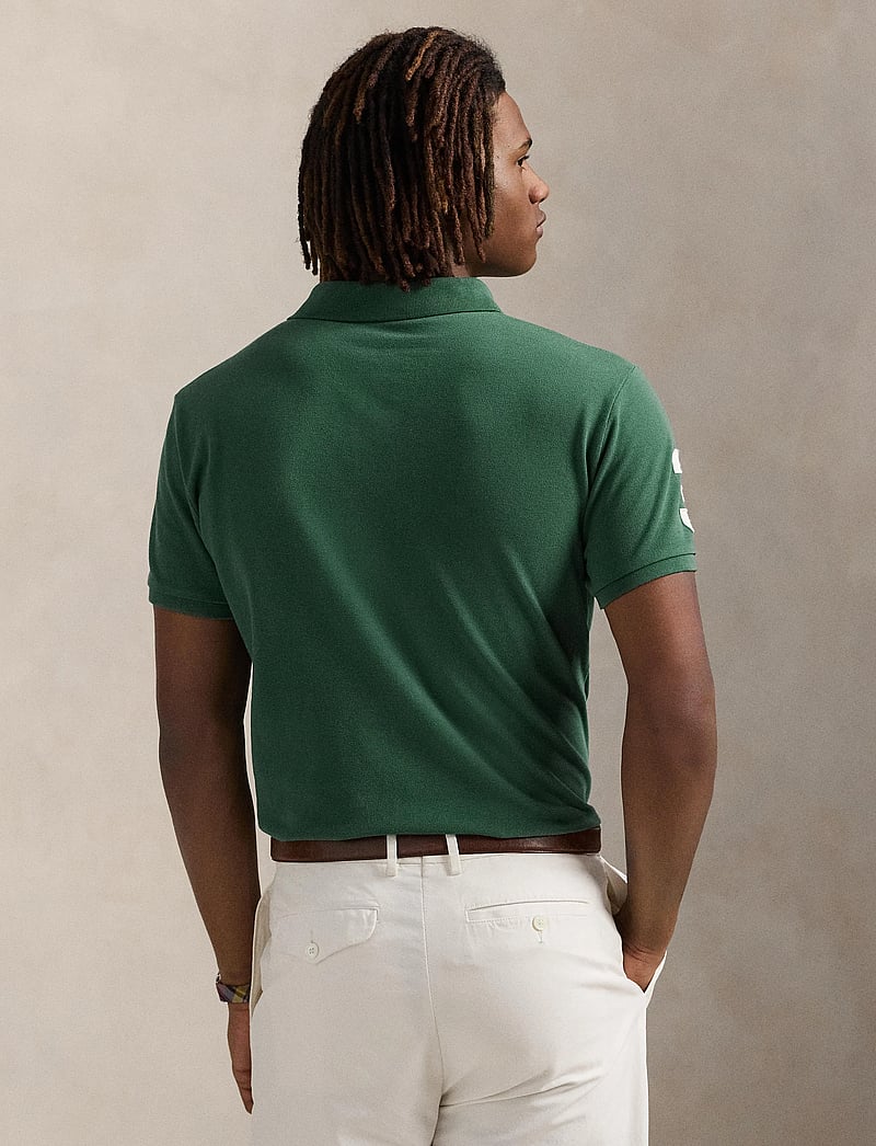Polo Ralph Lauren - Custom Slim Fit Big Pony Mesh Polo Shirt - kortärmade pikéer - washed forest - 2