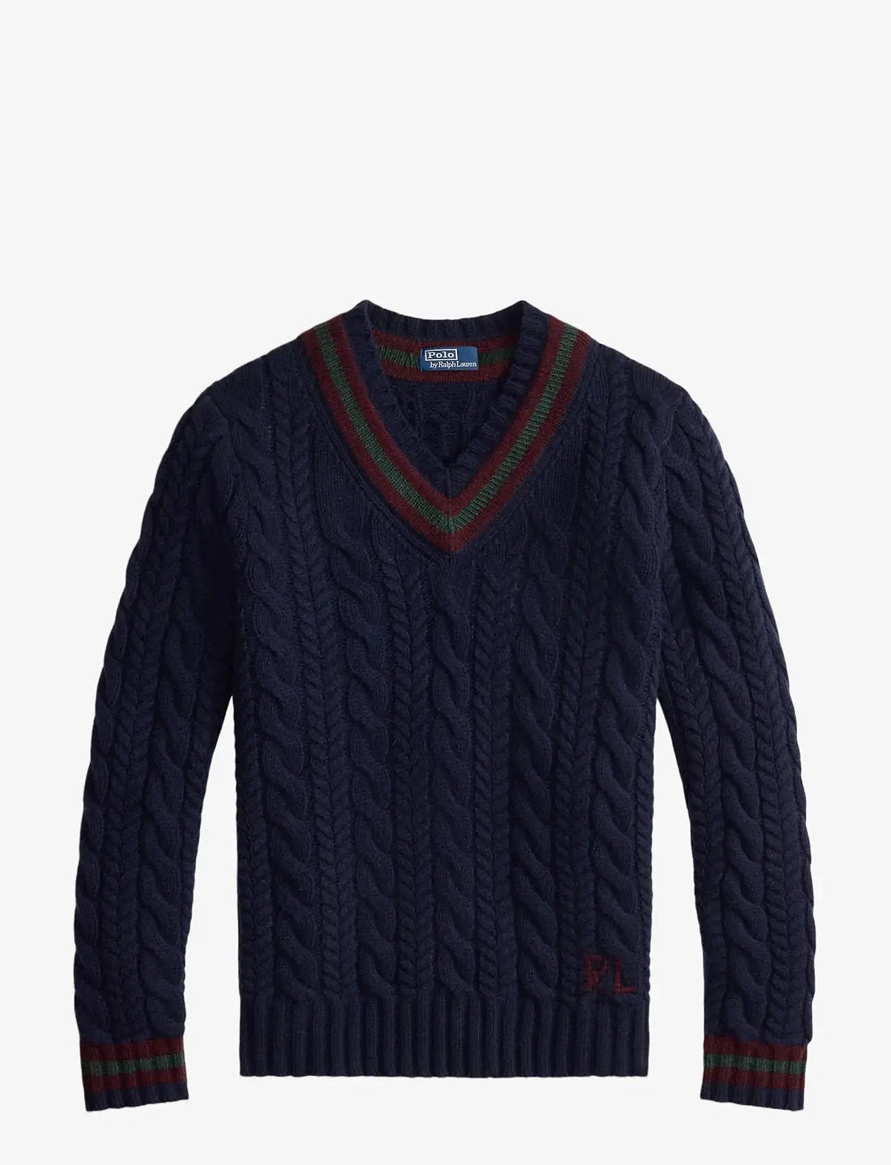 Polo Ralph Lauren - Wool-Cashmere Cricket Sweater - v-ausschnitt - navy combo - 1