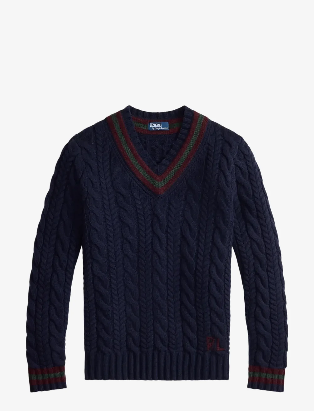 Polo Ralph Lauren - Wool-Cashmere Cricket Sweater - v-hals - navy combo - 1