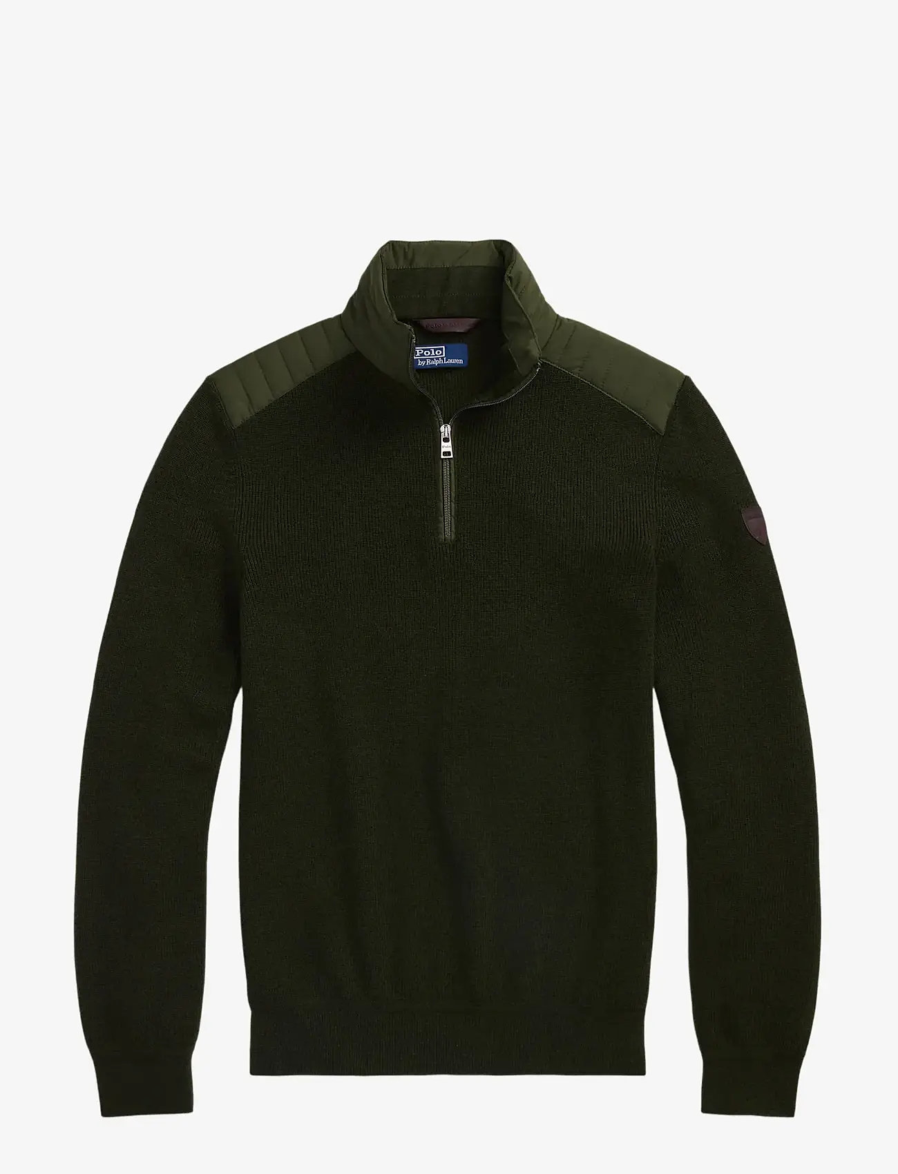 Polo Ralph Lauren - Hybrid Quarter-Zip Sweater - half zip - olive combo - 1