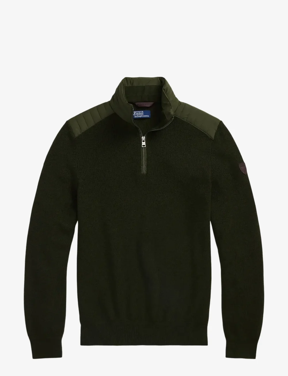 Polo Ralph Lauren - Hybrid Quarter-Zip Sweater - half zip-trøjer - olive combo - 1