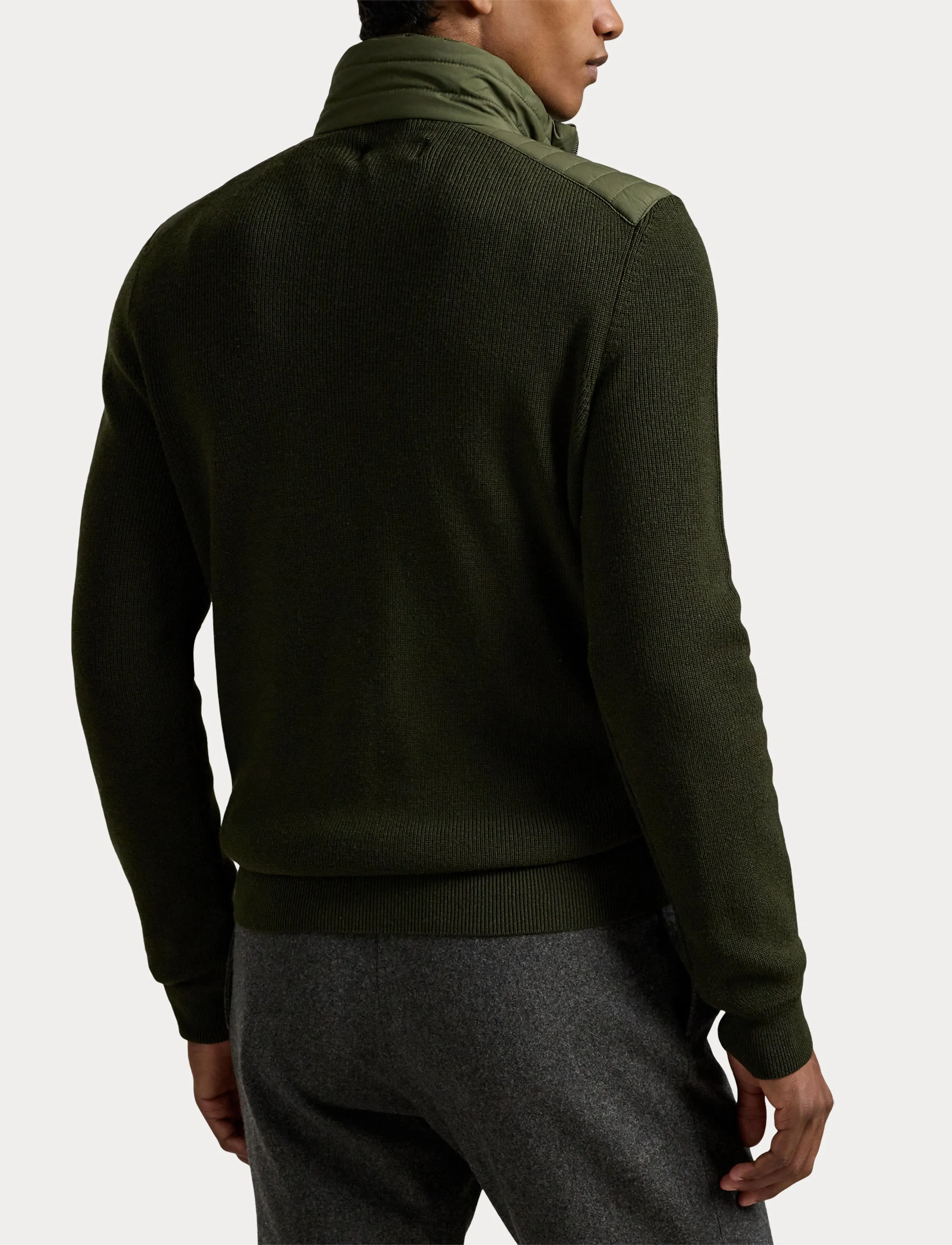 Polo Ralph Lauren Hybrid Quarter-Zip Sweater - Strickmode - OLIVE COMBO / khaki/green