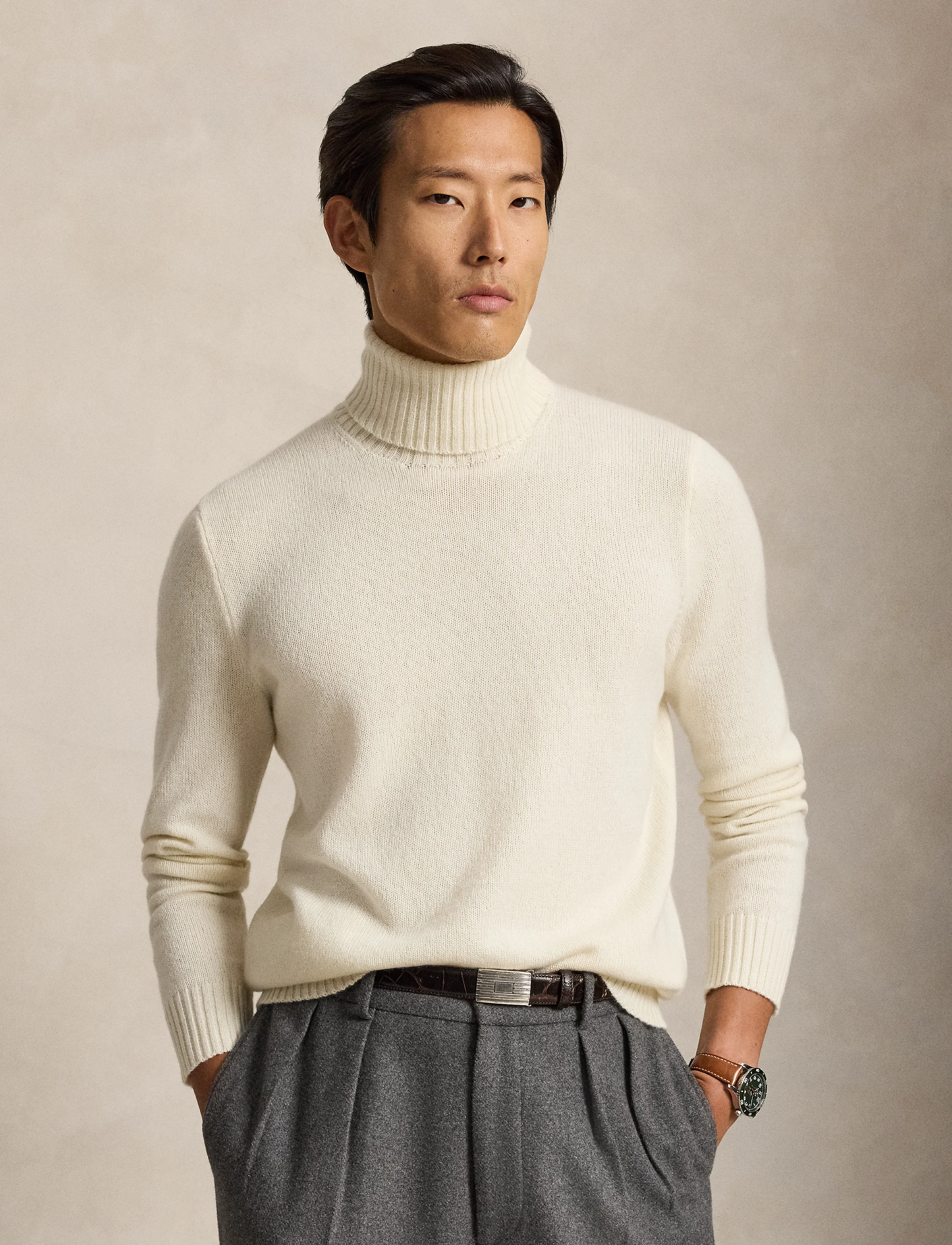 Polo Ralph Lauren Cashmere Turtleneck Sweater - Nach Stil kaufen - CREAM / cream