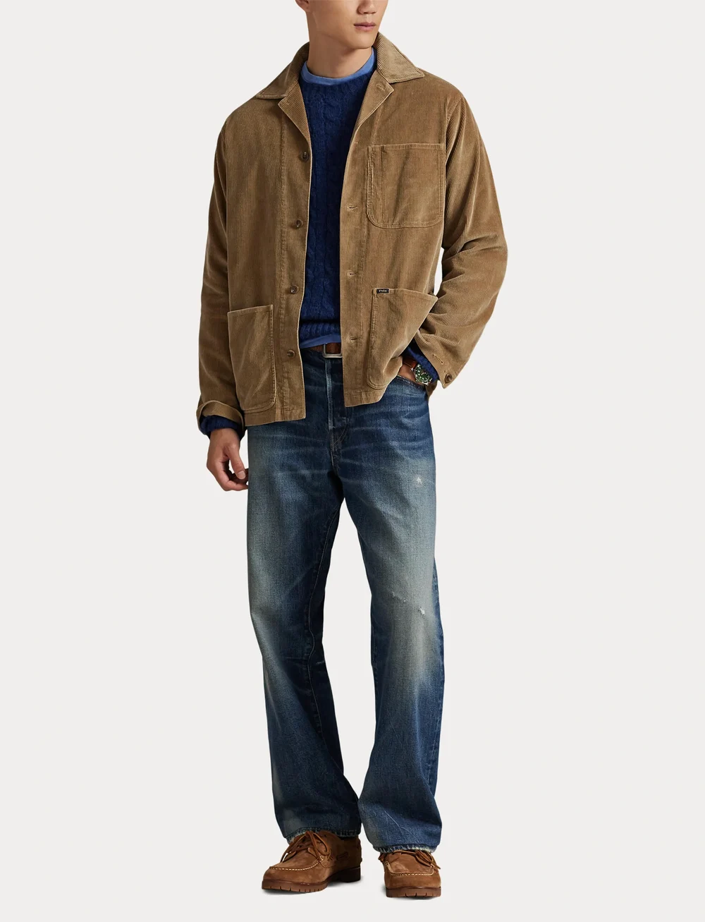 Polo Ralph Lauren - Corduroy Utility Overshirt - cordhemden - montana khaki - 4