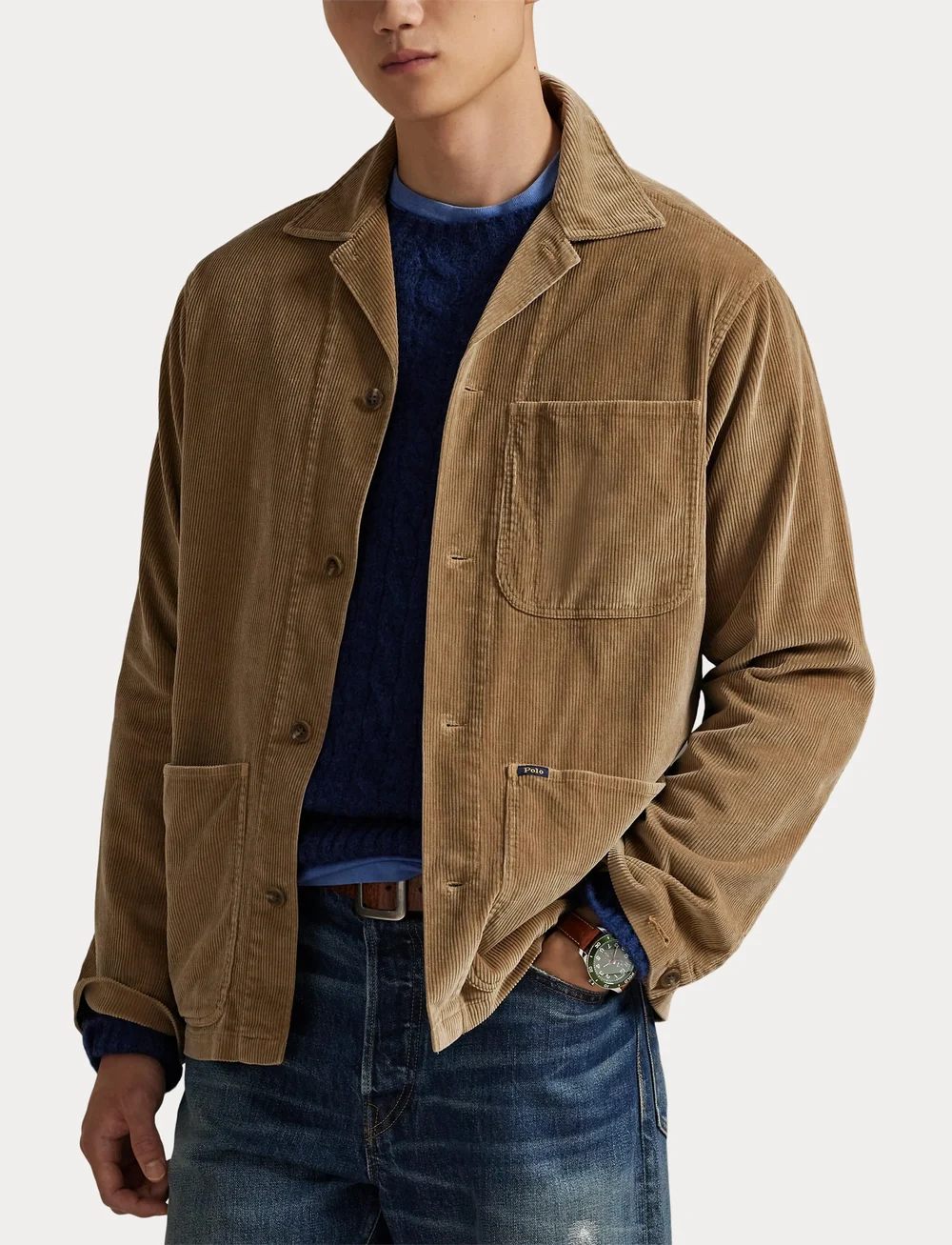 Polo Ralph Lauren - Corduroy Utility Overshirt - cordhemden - montana khaki - 5