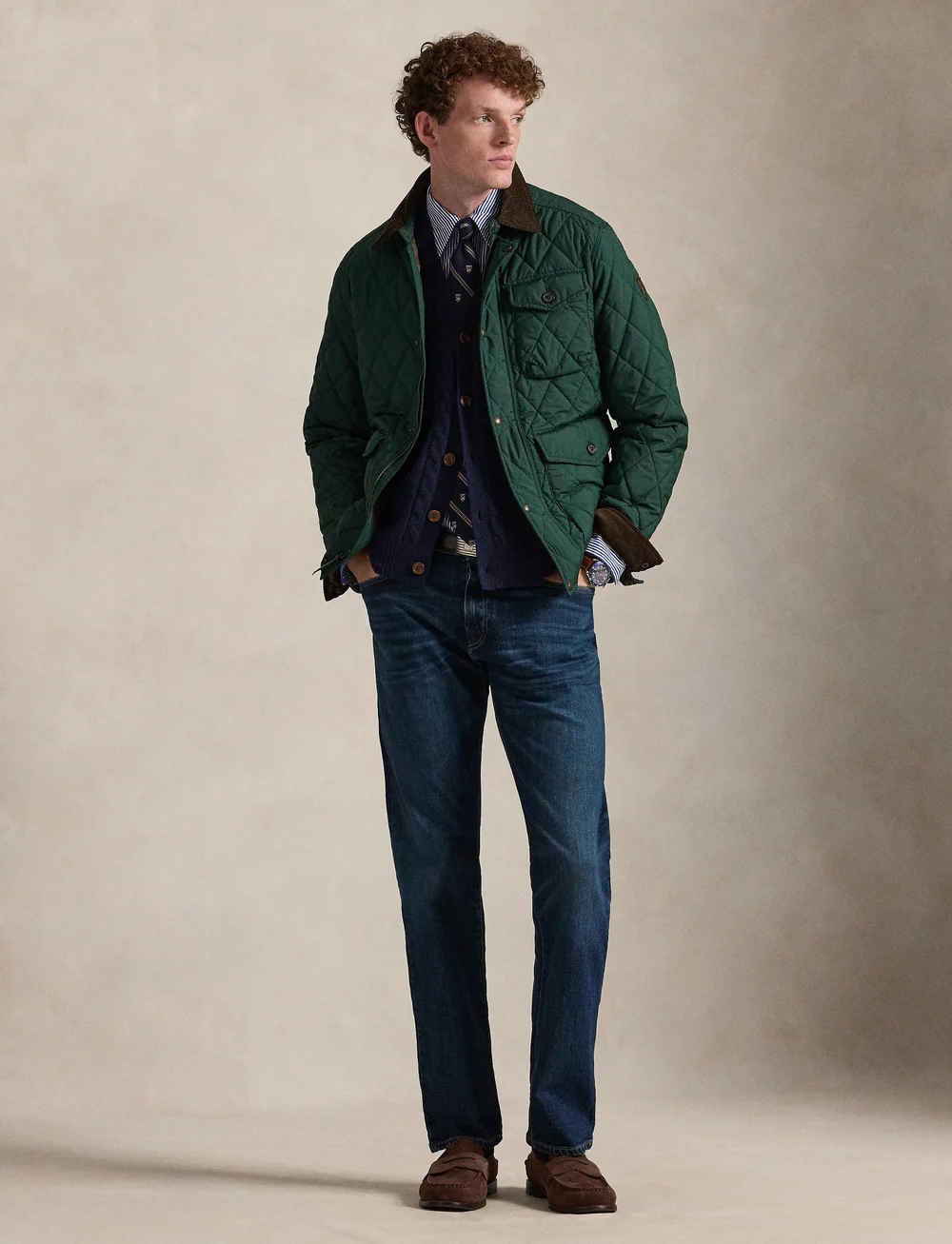 Polo Ralph Lauren - 2/15 80/20 WL C RWS-SLS-VST - knitted vests - hunter navy - 0