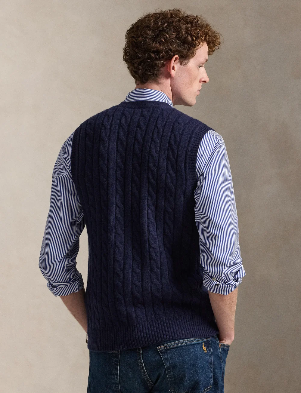 Polo Ralph Lauren - 2/15 80/20 WL C RWS-SLS-VST - knitted vests - hunter navy - 2