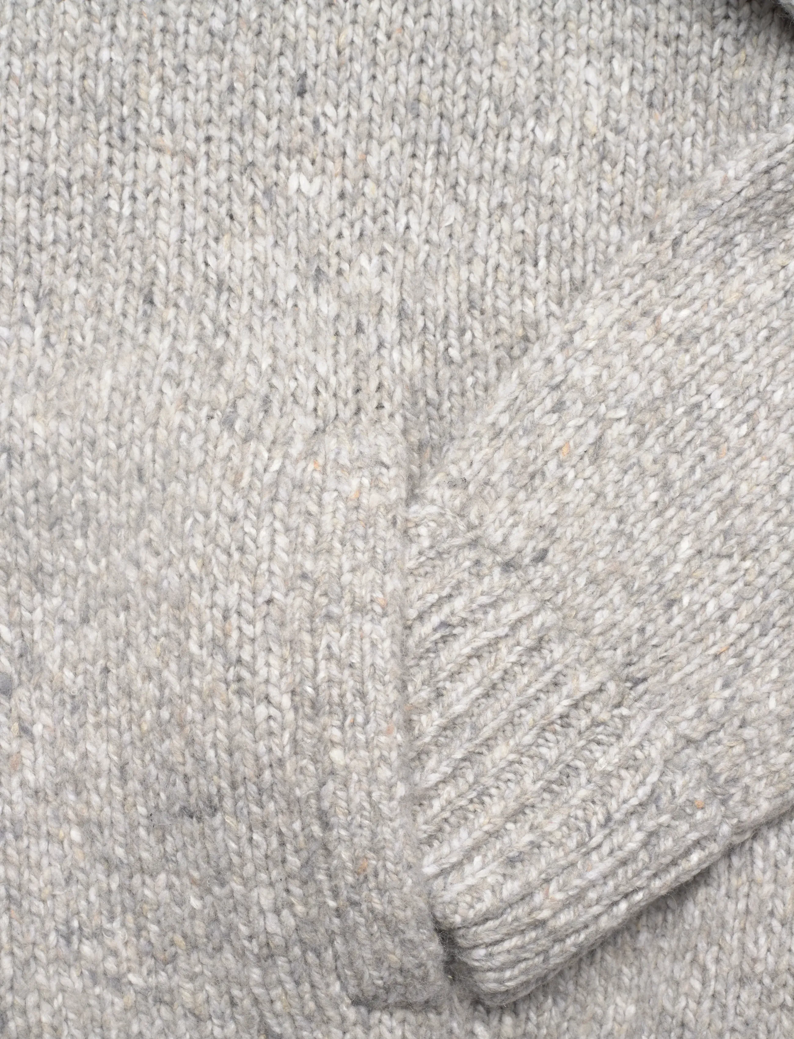 Polo Ralph Lauren - Wool-Blend Mockneck Cardigan - grey marl - 3