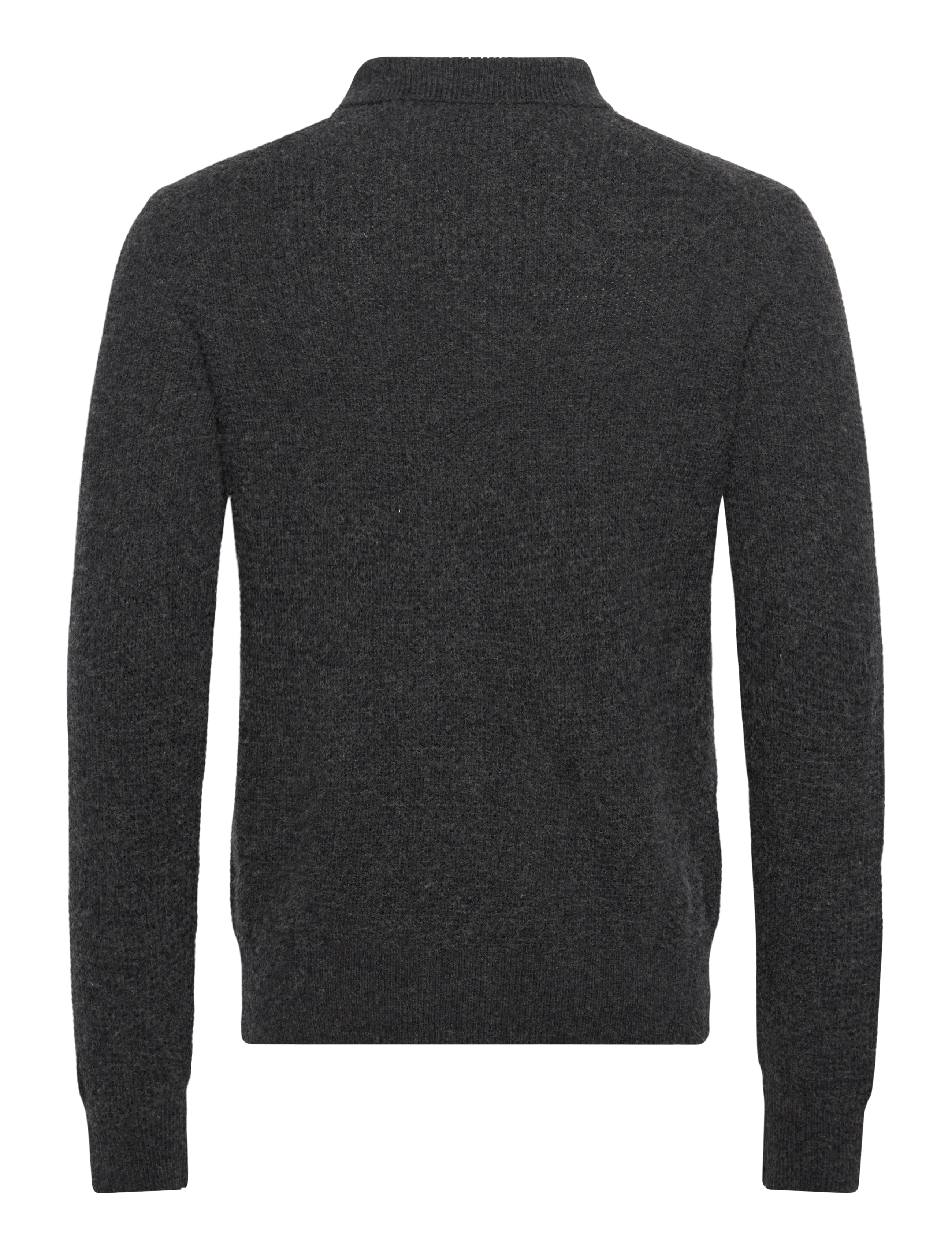 Polo Ralph Lauren - COTTON WOOL-LSL-PLO - langärmelige gestrickte polohemden - dark granite heat - 2