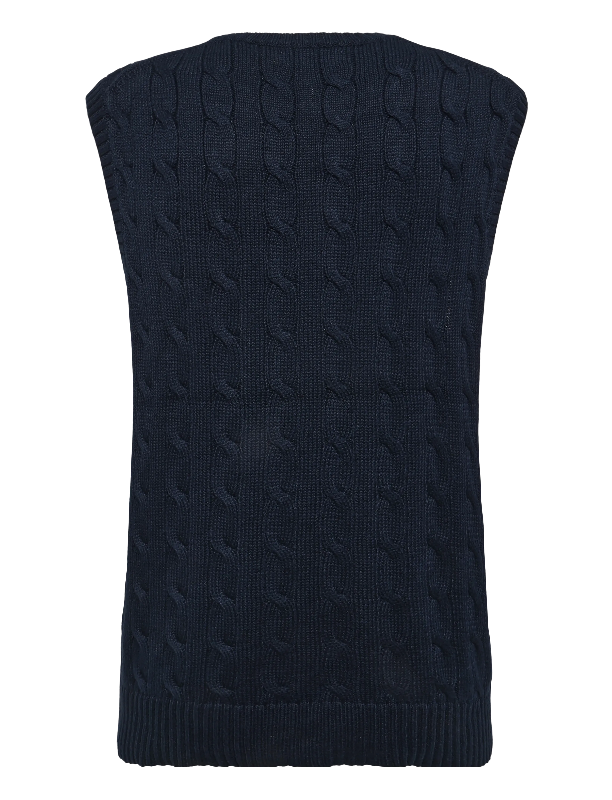 Polo Ralph Lauren - Cable-Knit Cotton Sweater Vest - strickwesten - hunter navy w/ c8 - 2