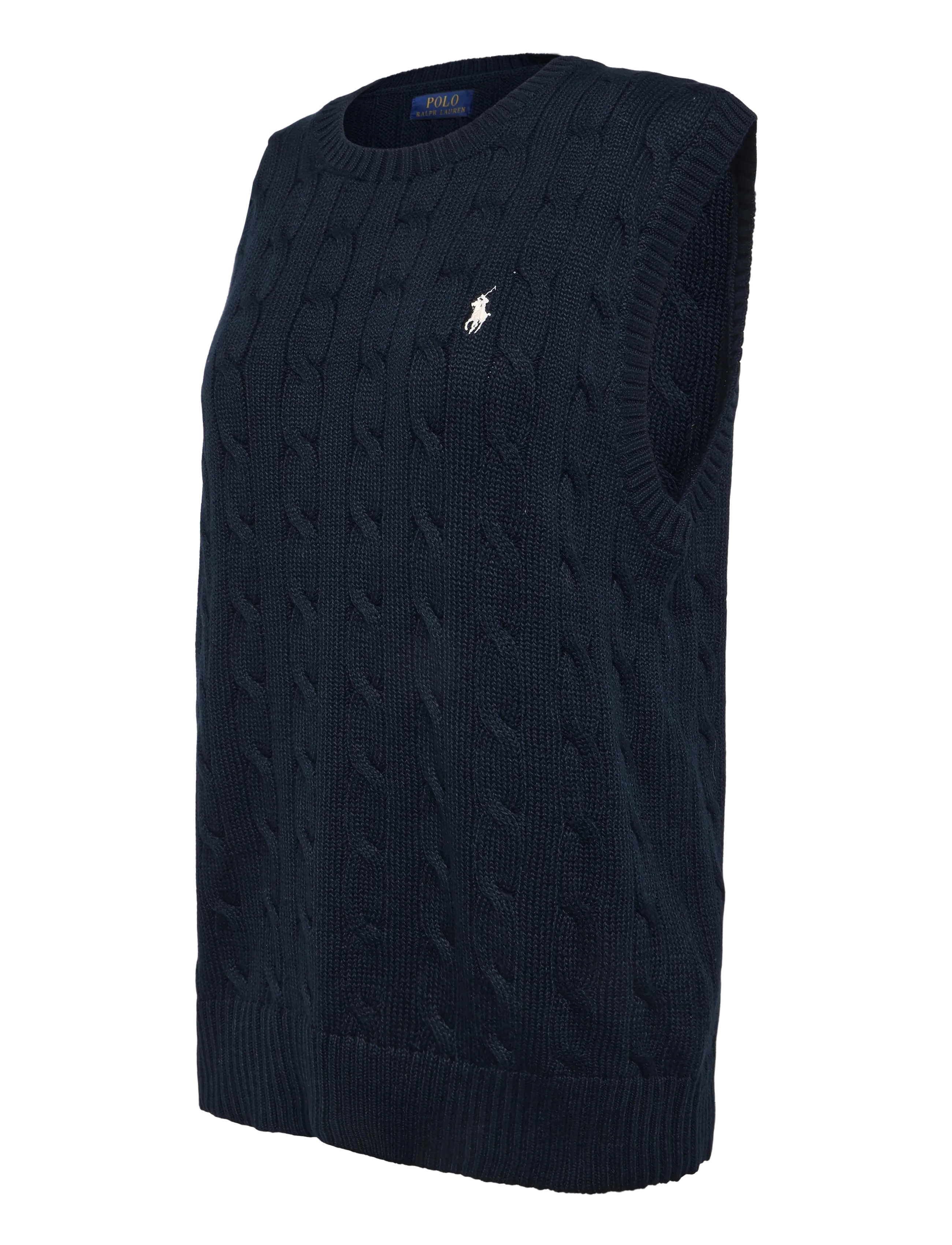 Polo Ralph Lauren - Cable-Knit Cotton Sweater Vest - strickwesten - hunter navy w/ c8 - 3