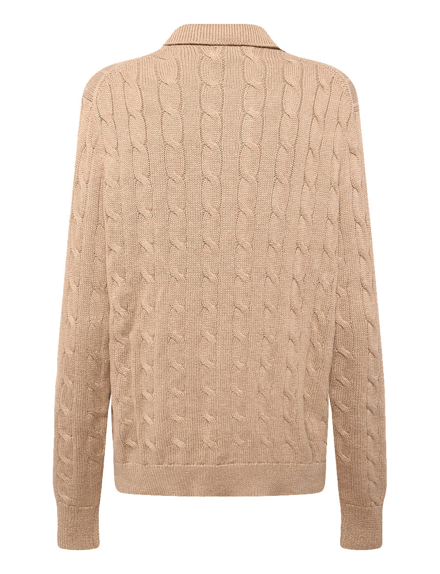 Polo Ralph Lauren - 5/1 ROVING COTTON-LSL-CRD - cardigans - camel melange - 1