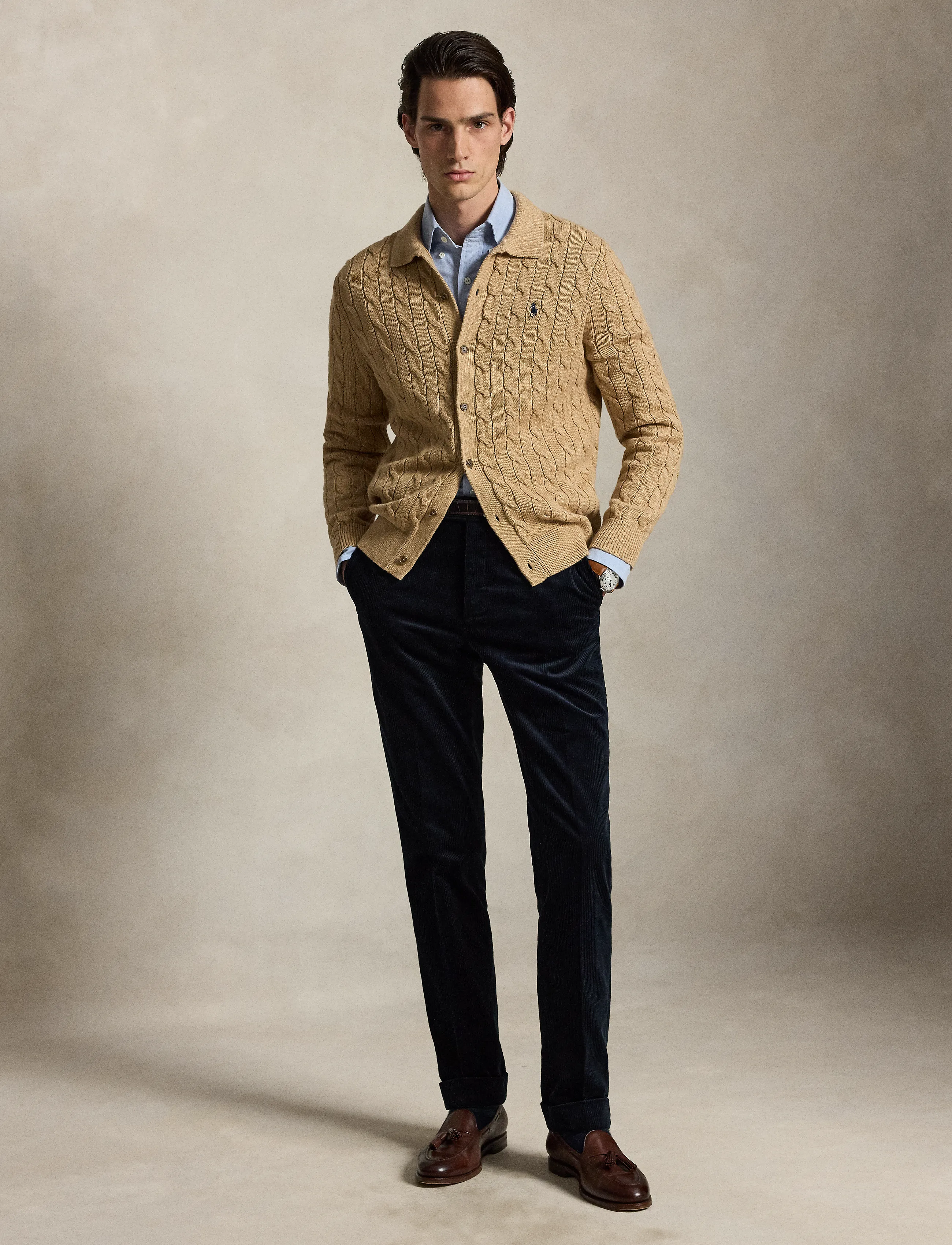 Polo Ralph Lauren Cable-Knit Cotton Cardigan herr – bild 5