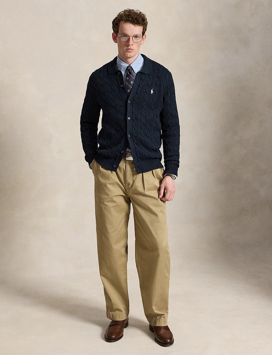 Polo Ralph Lauren - Cable-Knit Cotton Cardigan - cardigans - hunter navy w/ c8 - 5