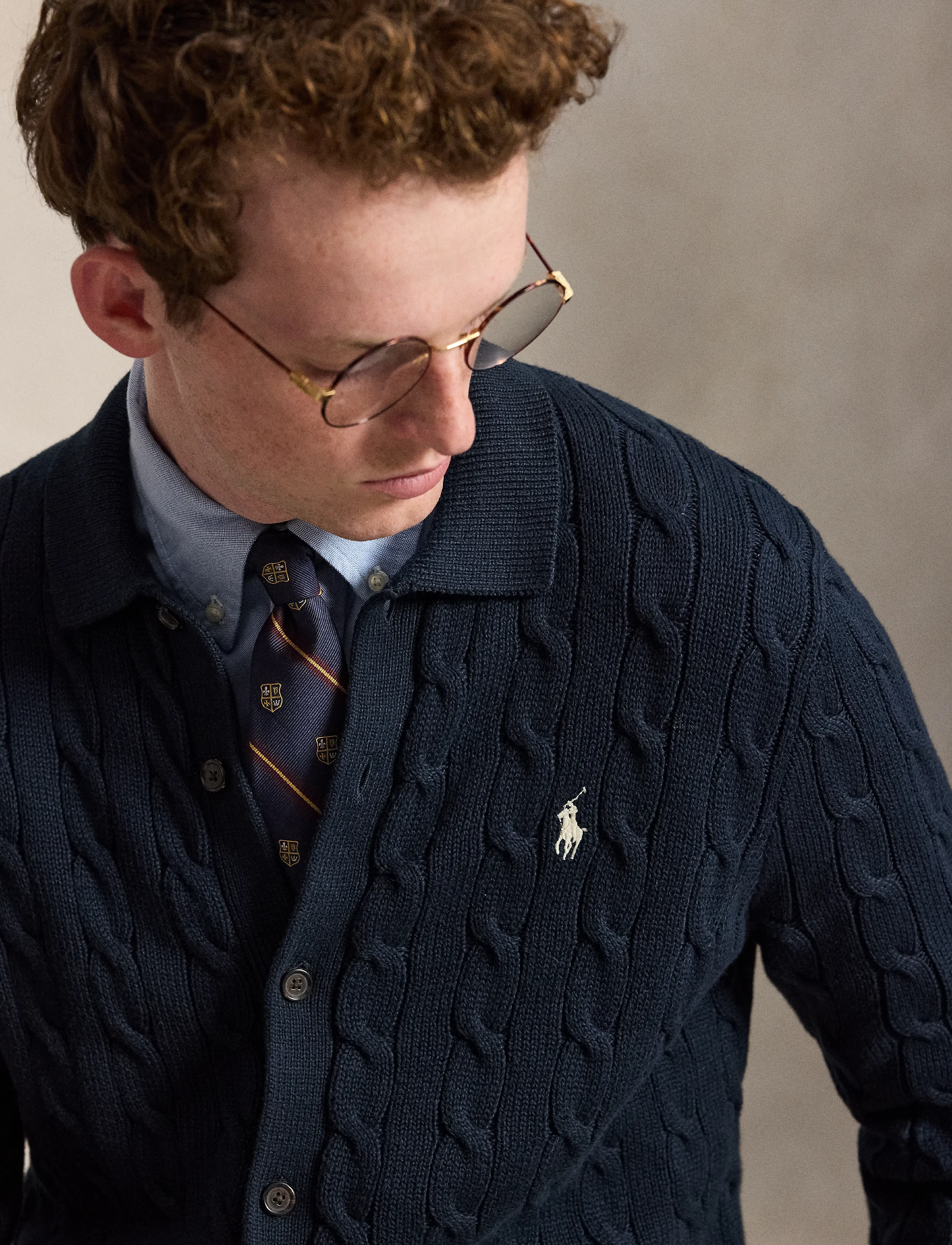 Polo Ralph Lauren Cable-Knit Cotton Cardigan herr – bild 4