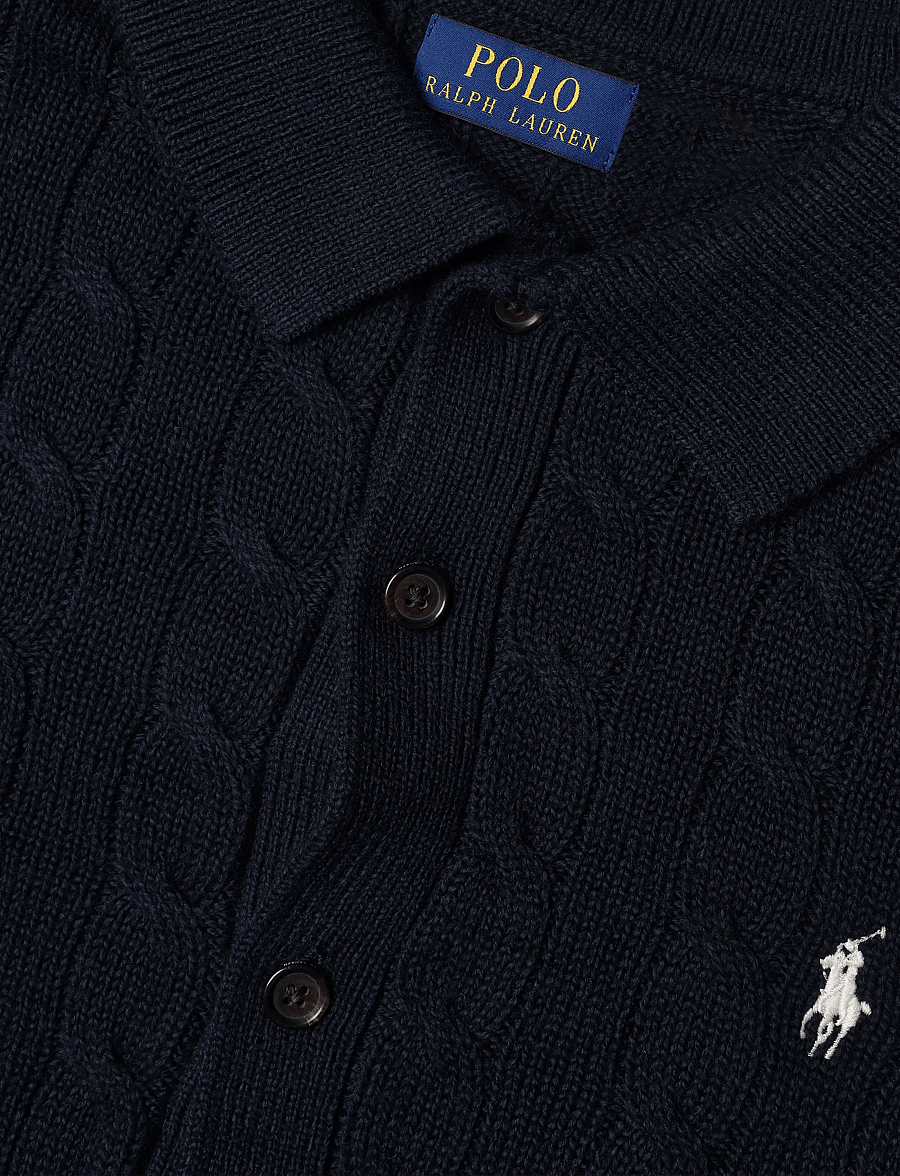 Polo Ralph Lauren - 5/1 ROVING COTTON-LSL-CRD - cardigans - hunter navy w/ c8 - 2