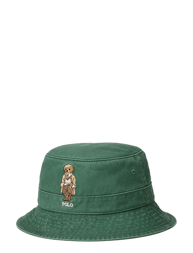 Polo Ralph Lauren - Polo Bear Twill Bucket Hat - mössor & kepsar - new forest w/ fa2 - 1