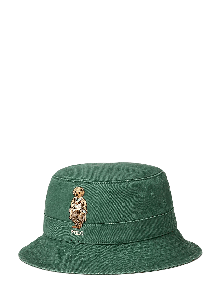 Polo Ralph Lauren - Polo Bear Twill Bucket Hat - bucket hats - new forest w/ fa2 - 1