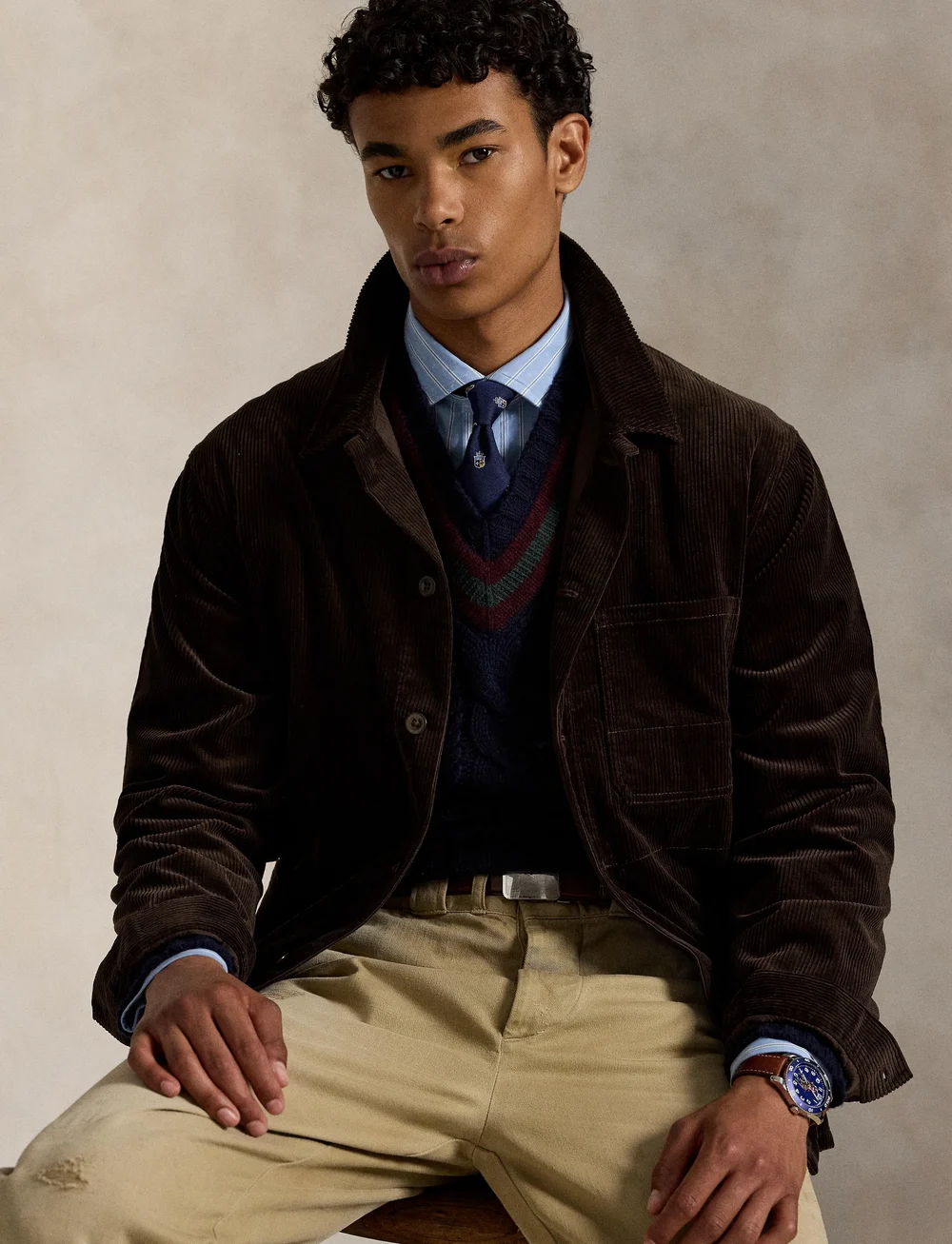 Polo Ralph Lauren - Corduroy Utility Jacket - windjassen - madison brown x - 3