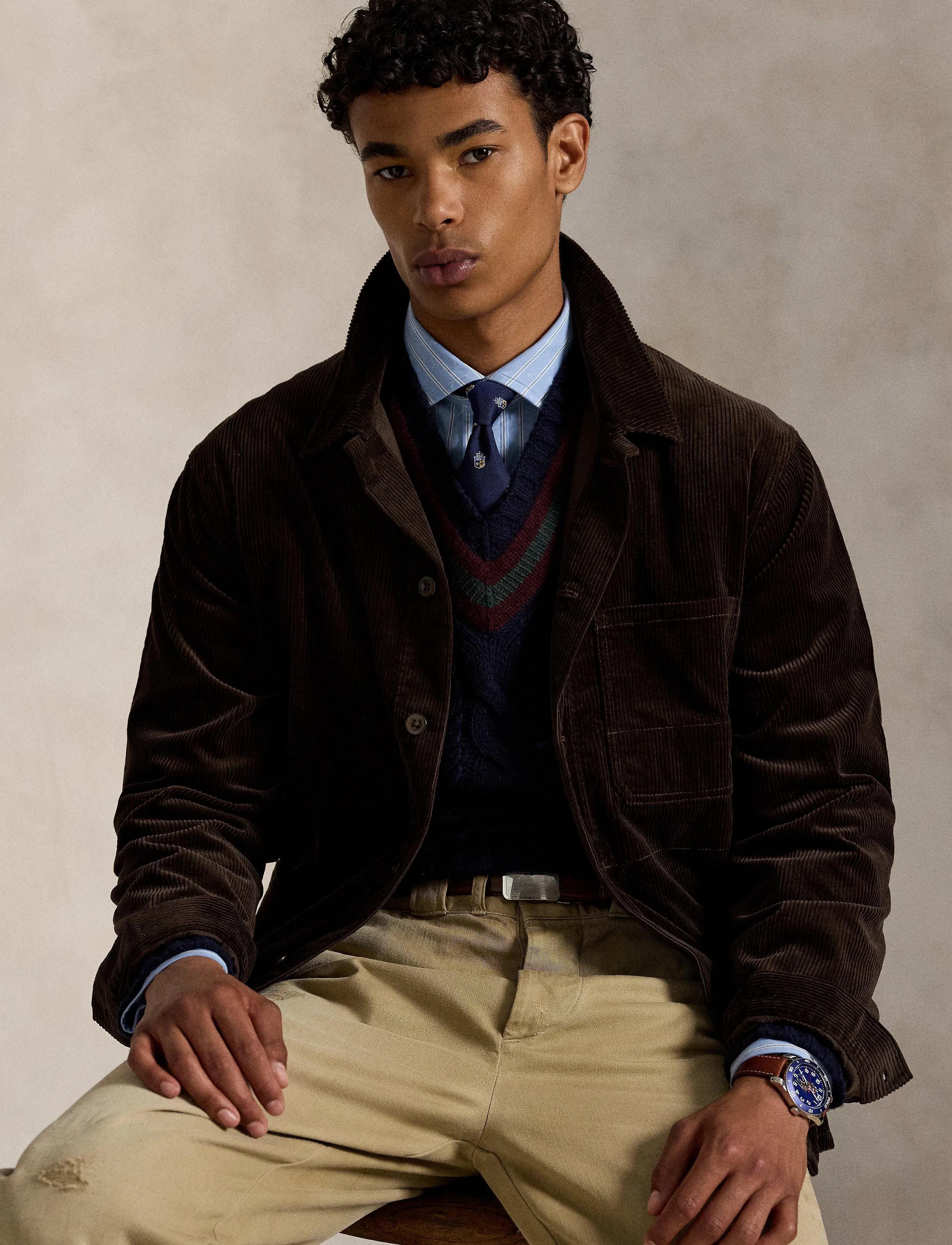 Polo Ralph Lauren - Corduroy Utility Jacket - madison brown x - 3