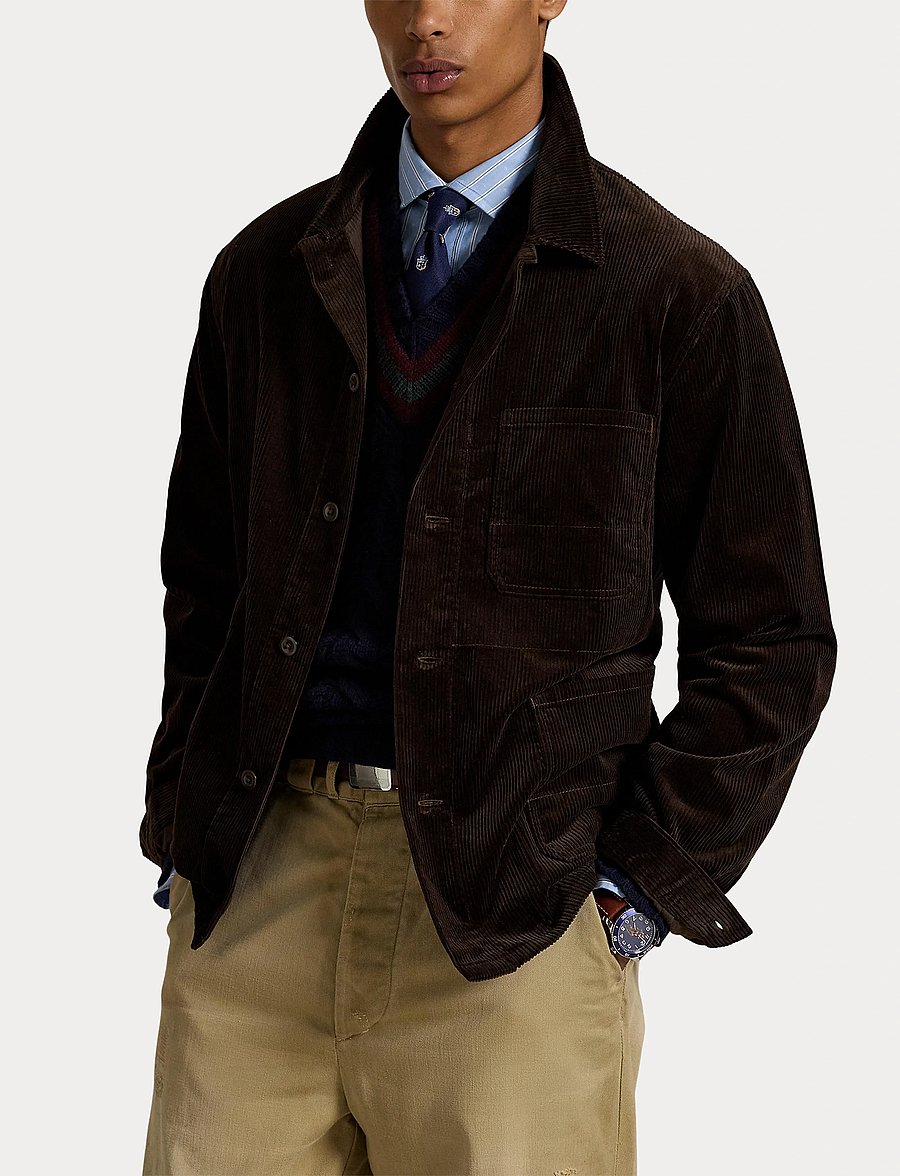 Polo Ralph Lauren - Corduroy Utility Jacket - madison brown x - 5