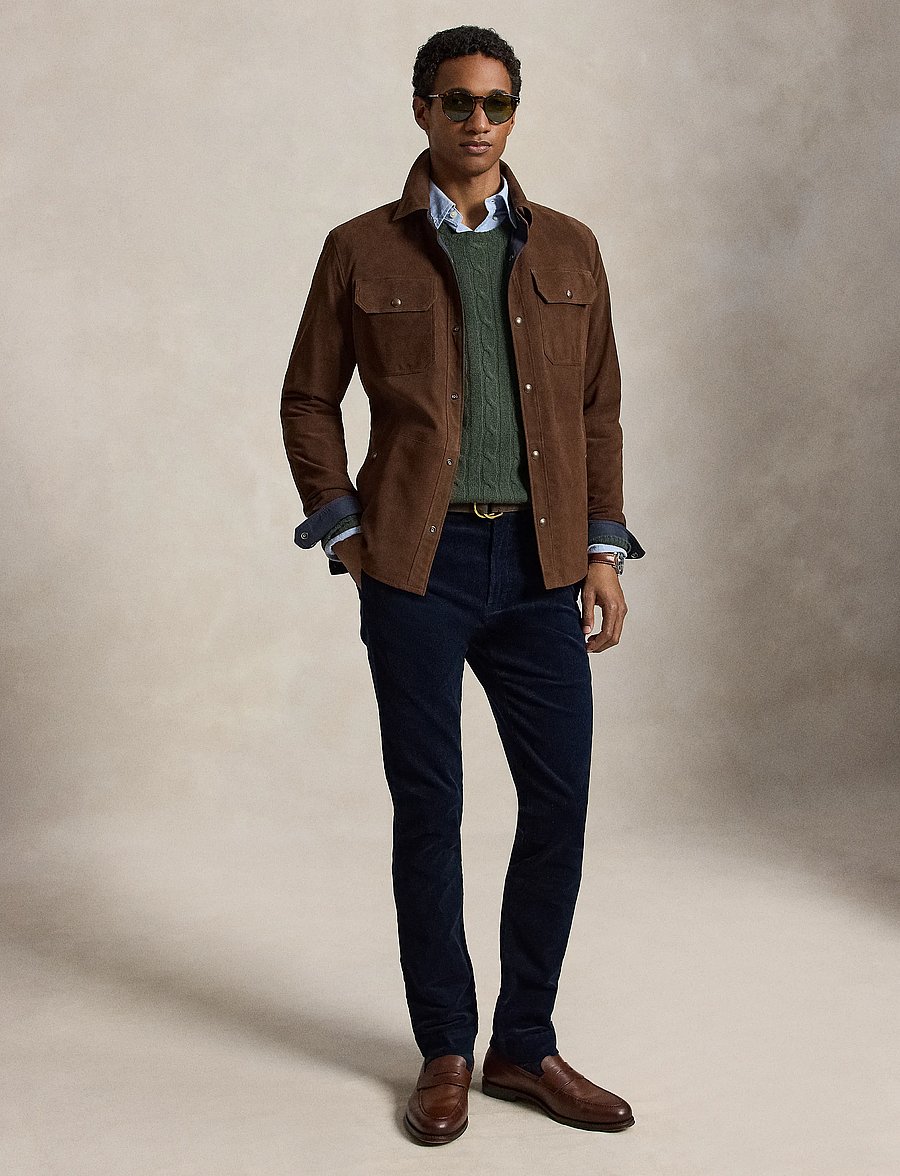 Polo Ralph Lauren - Andover Slim Fit Stretch Corduroy Pant - freizeithosen - aviator navy - 0