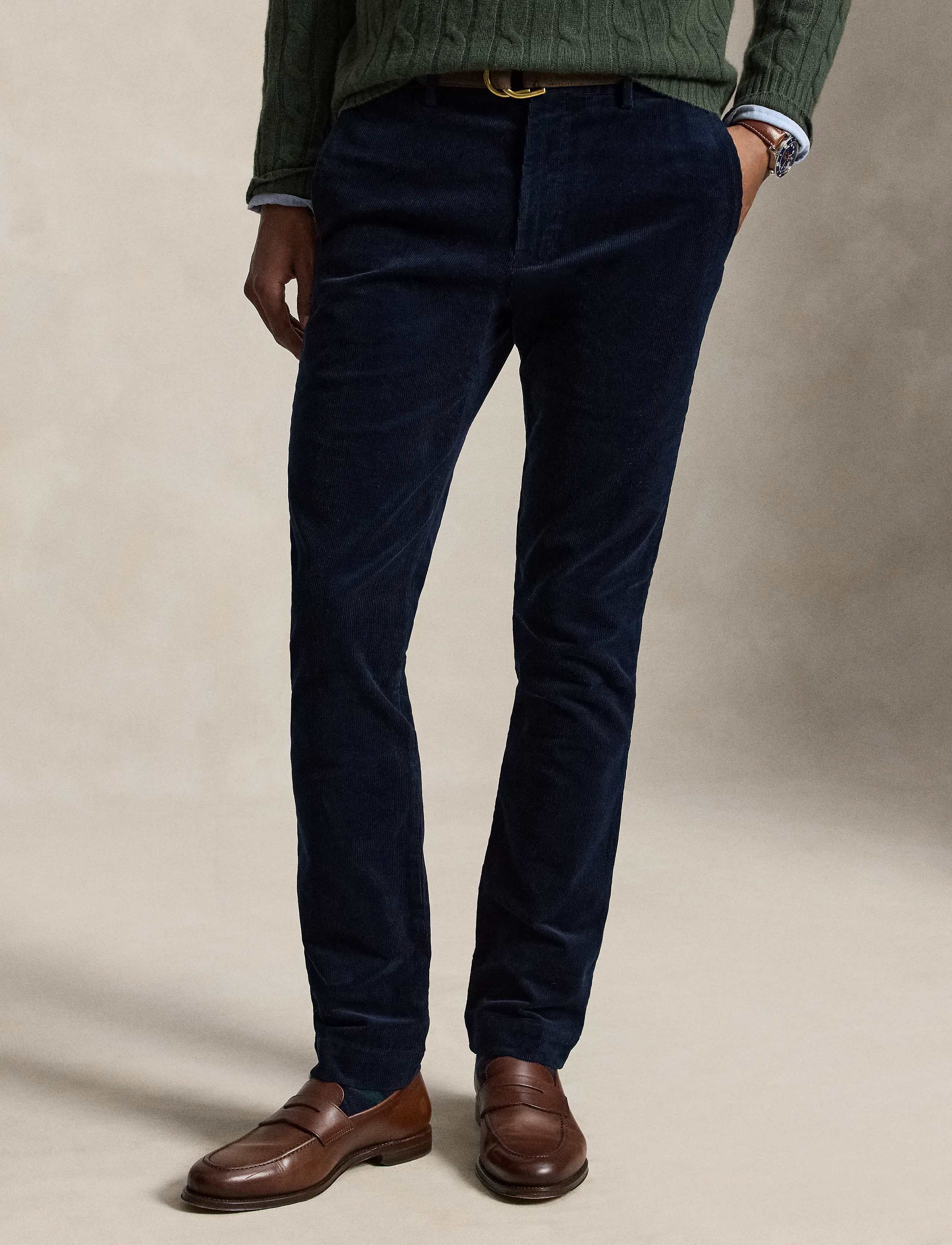 Polo Ralph Lauren - Andover Slim Fit Stretch Corduroy Pant - freizeithosen - aviator navy - 4