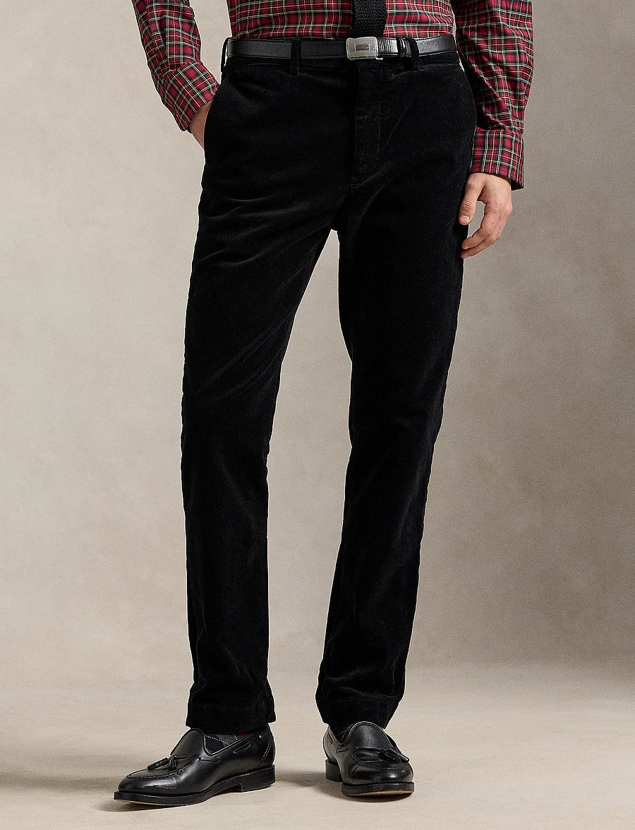 Polo Ralph Lauren - Andover Slim Fit Stretch Corduroy Pant - freizeithosen - polo black - 0