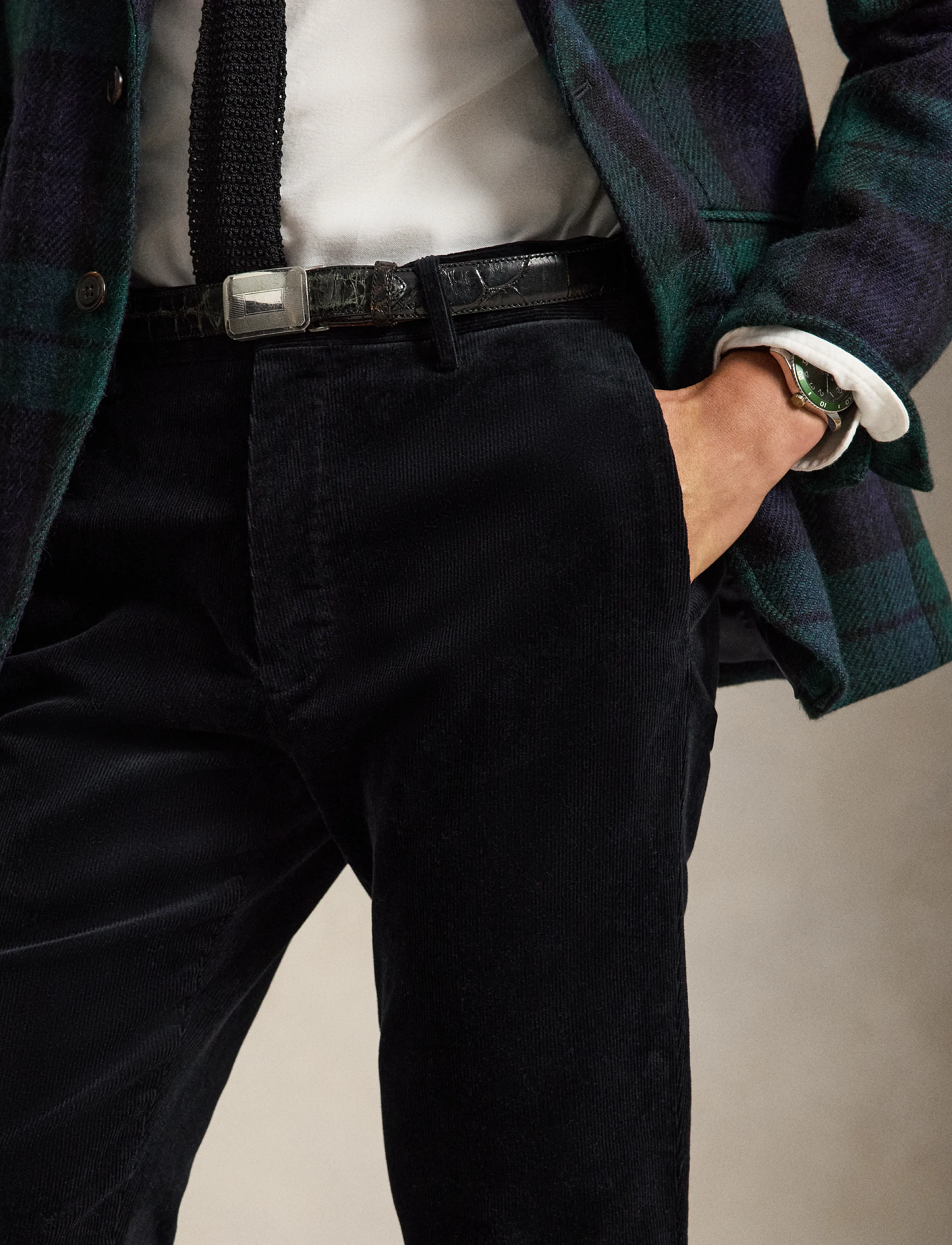 Polo Ralph Lauren - Andover Slim Fit Stretch Corduroy Pant - freizeithosen - polo black - 3