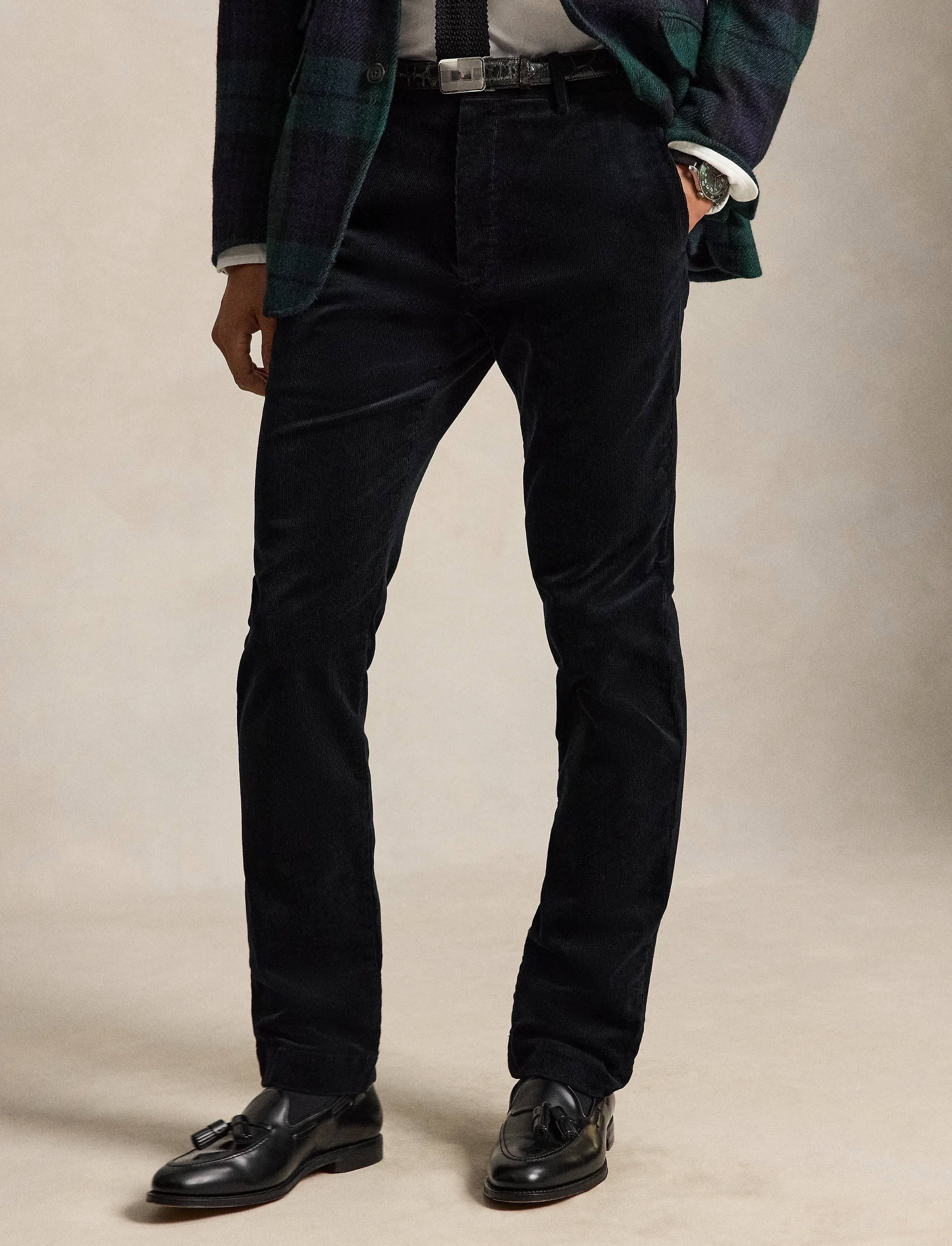 Polo Ralph Lauren - Andover Slim Fit Stretch Corduroy Pant - freizeithosen - polo black - 4
