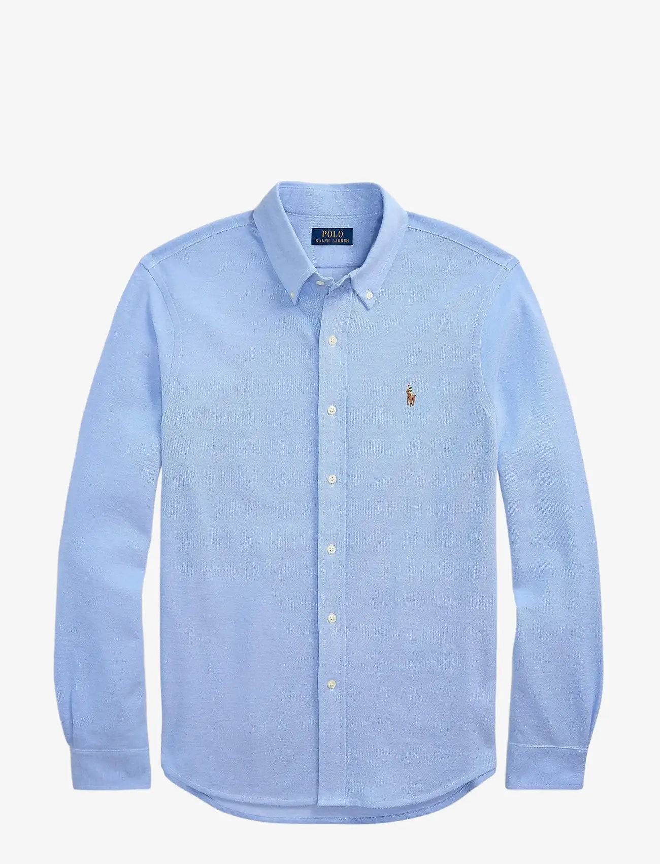 Polo Ralph Lauren - Knit Oxford Shirt - basic skjortor - harbor island blu - 1
