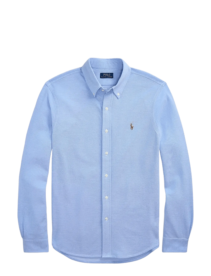 Polo Ralph Lauren - Knit Oxford Shirt - basic skjortor - harbor island blu - 1