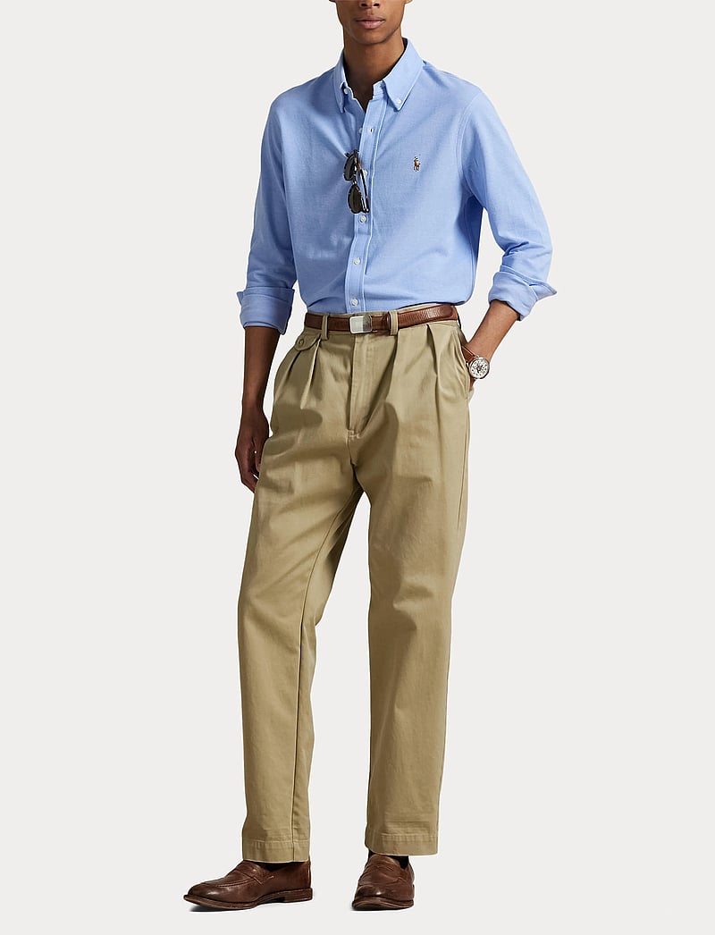 Polo Ralph Lauren - Knit Oxford Shirt - basic skjortor - harbor island blu - 4