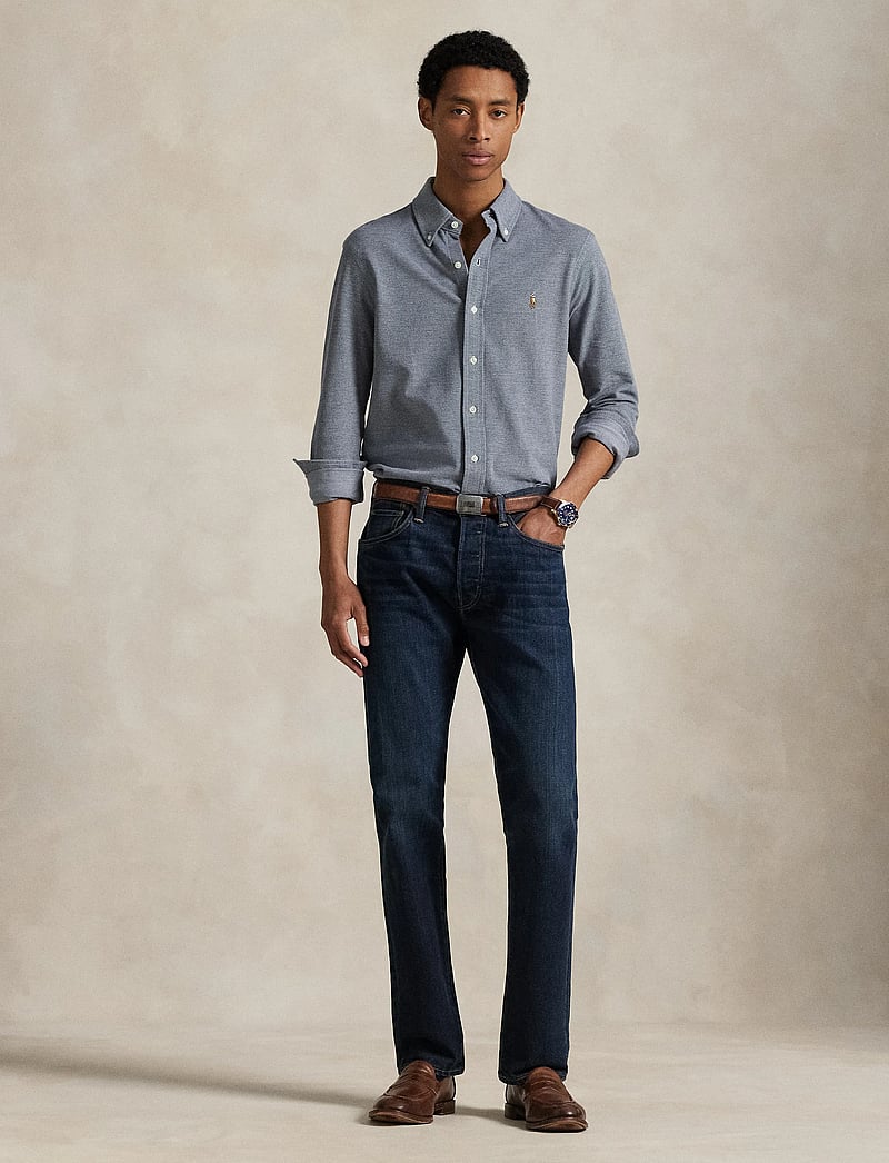 Polo Ralph Lauren - Knit Oxford Shirt - basic-hemden - newport navy/ mul - 0