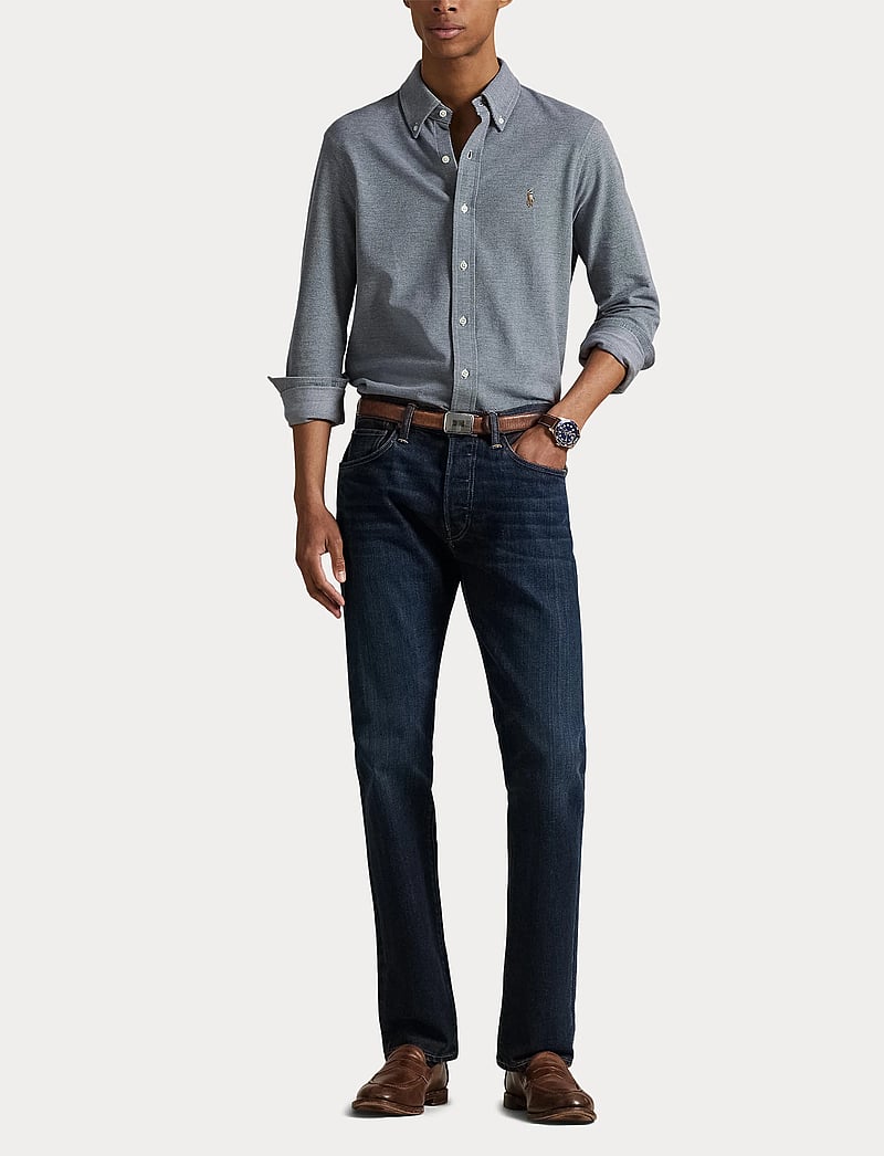 Polo Ralph Lauren - Knit Oxford Shirt - basic-hemden - newport navy/ mul - 4