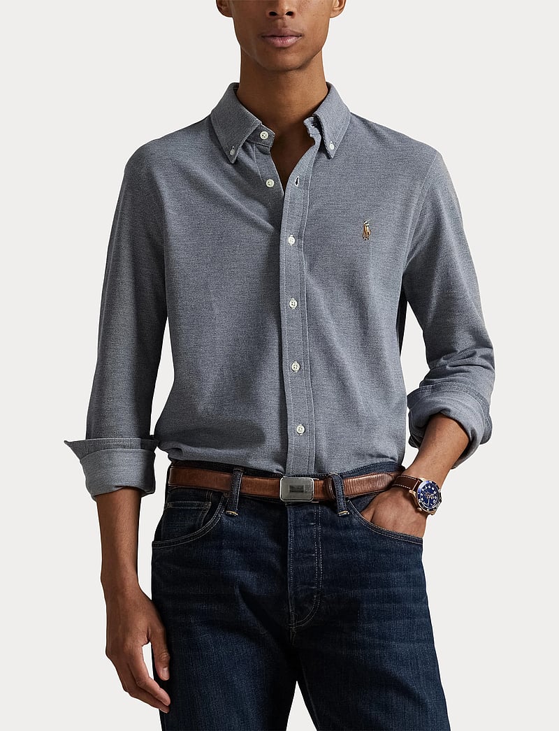 Polo Ralph Lauren - Knit Oxford Shirt - basic-hemden - newport navy/ mul - 5