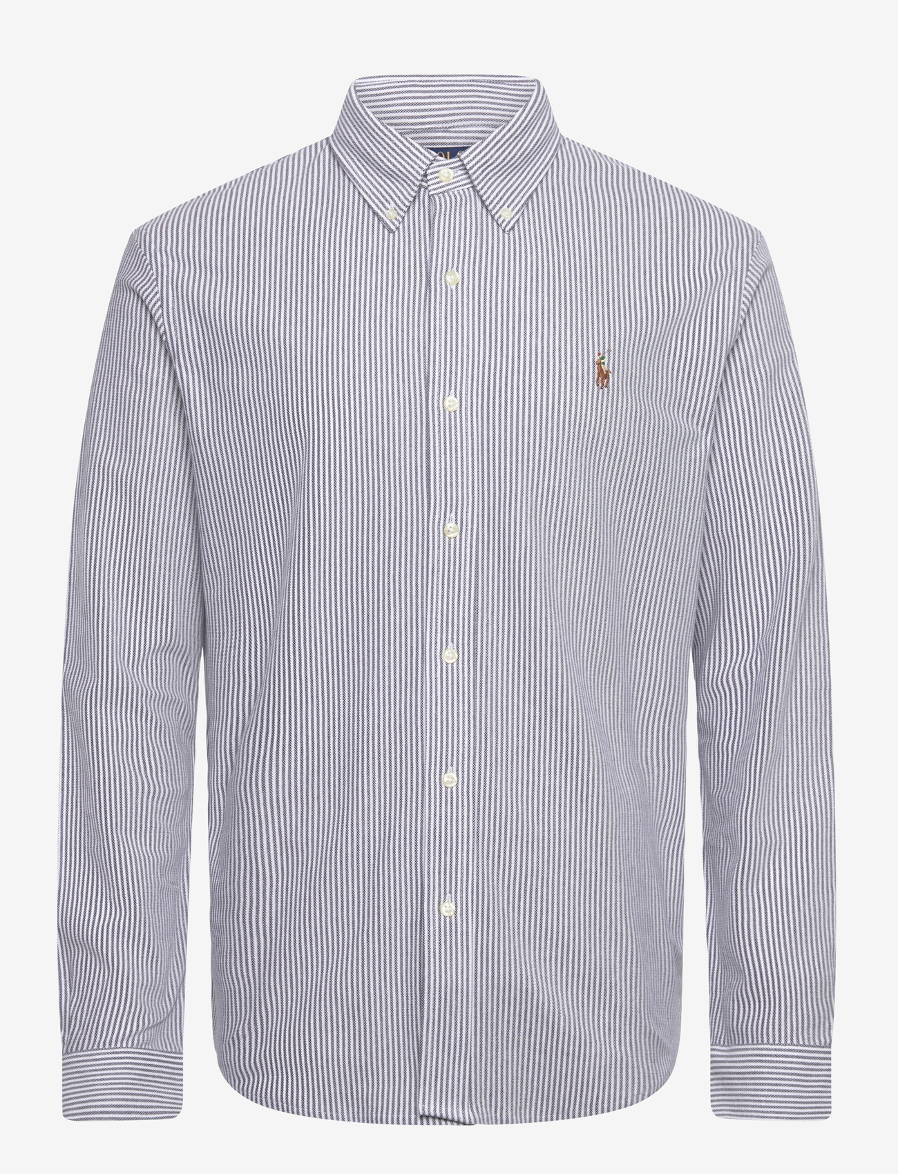 Polo Ralph Lauren - Striped Knit Oxford Shirt - newport navy/whit - 0