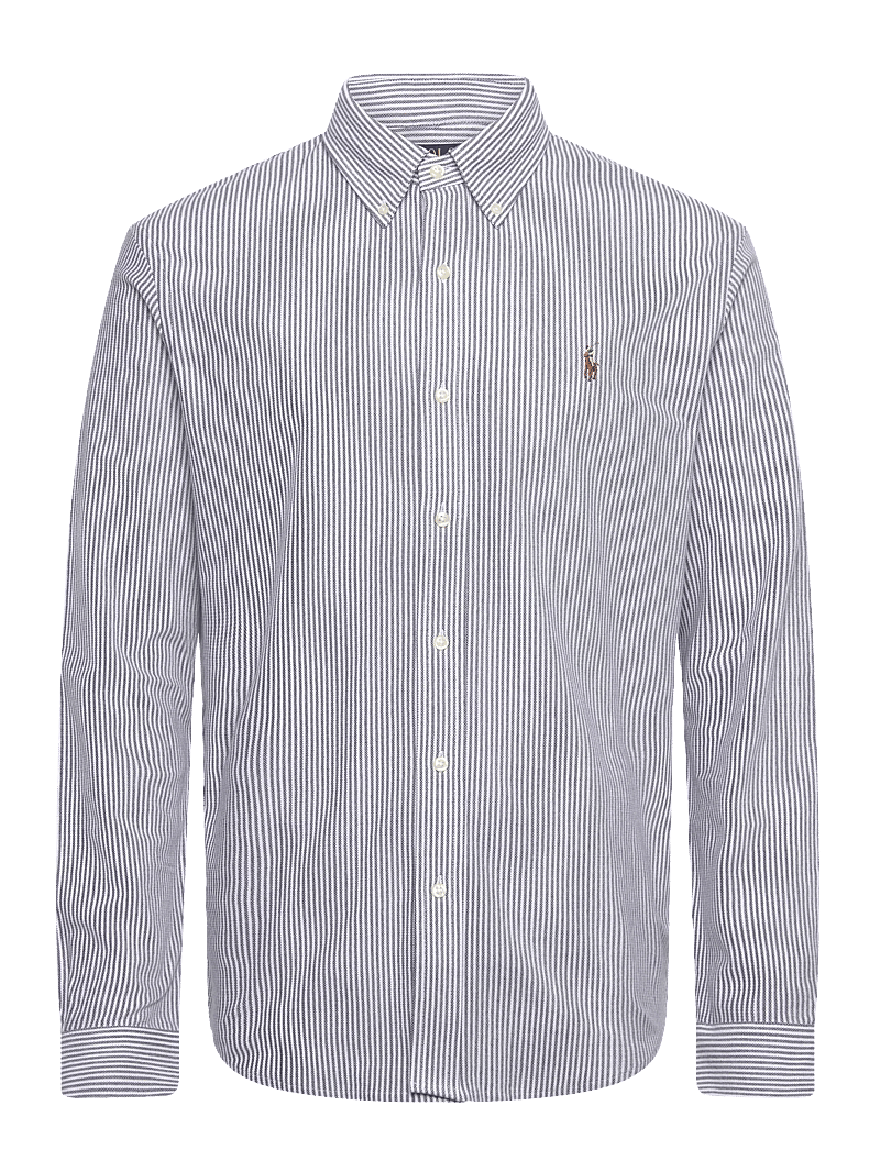 Polo Ralph Lauren - Striped Knit Oxford Shirt - newport navy/whit - 0