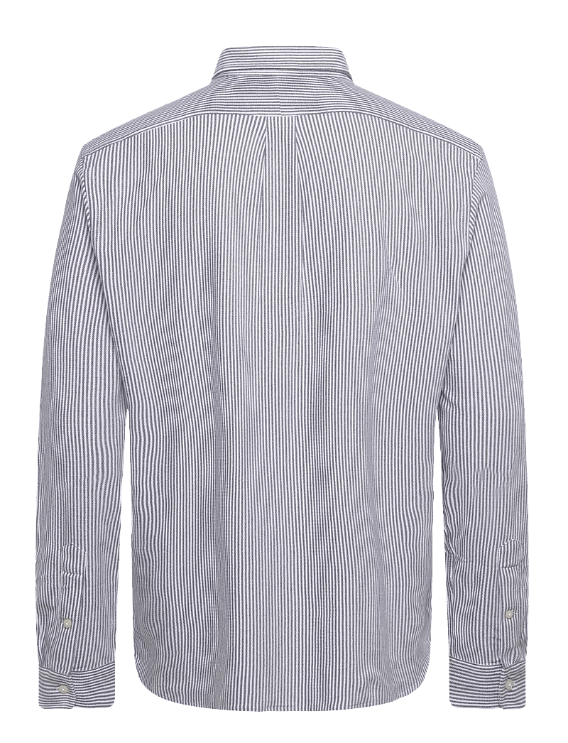 Polo Ralph Lauren - Striped Knit Oxford Shirt - newport navy/whit - 1