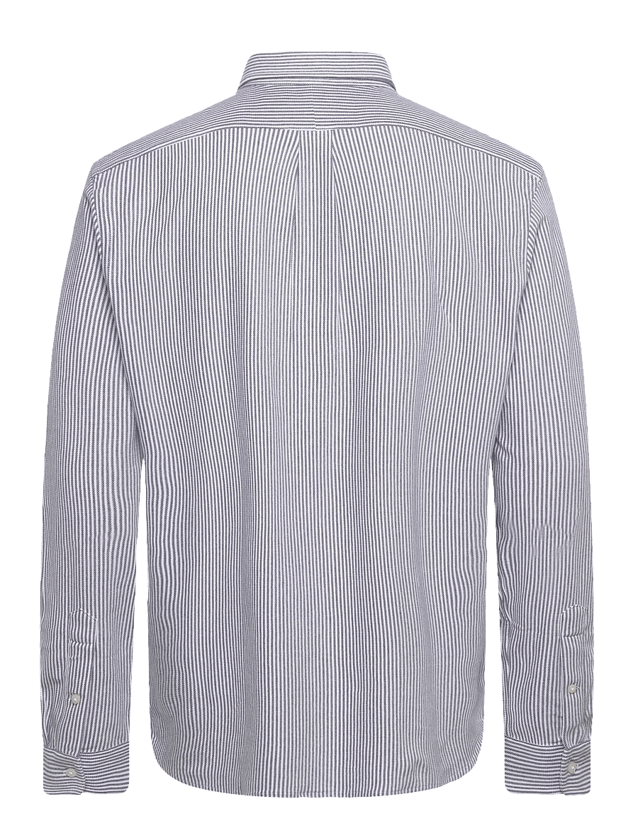 Polo Ralph Lauren - Striped Knit Oxford Shirt - newport navy/whit - 1