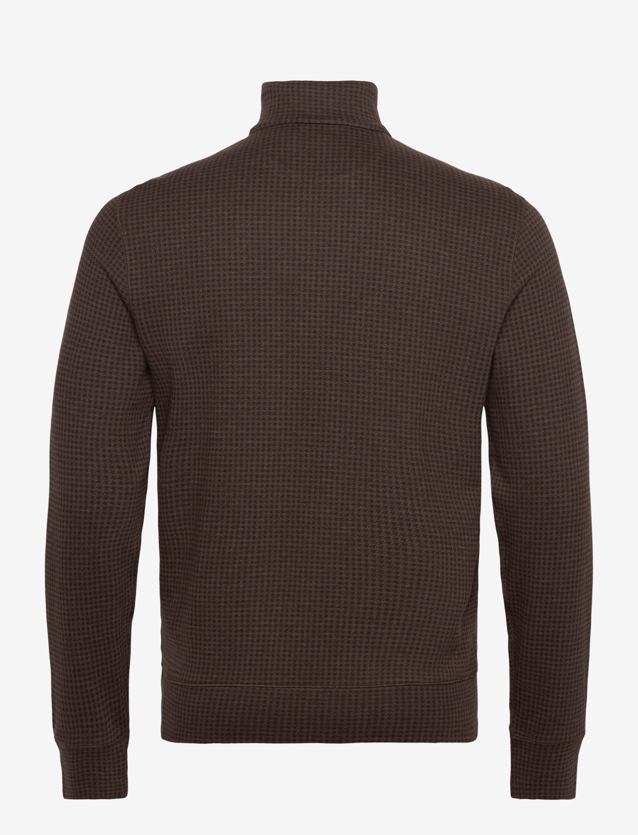 Polo Ralph Lauren - Houndstooth Luxury Jersey Pullover - alpine brown htr - 1