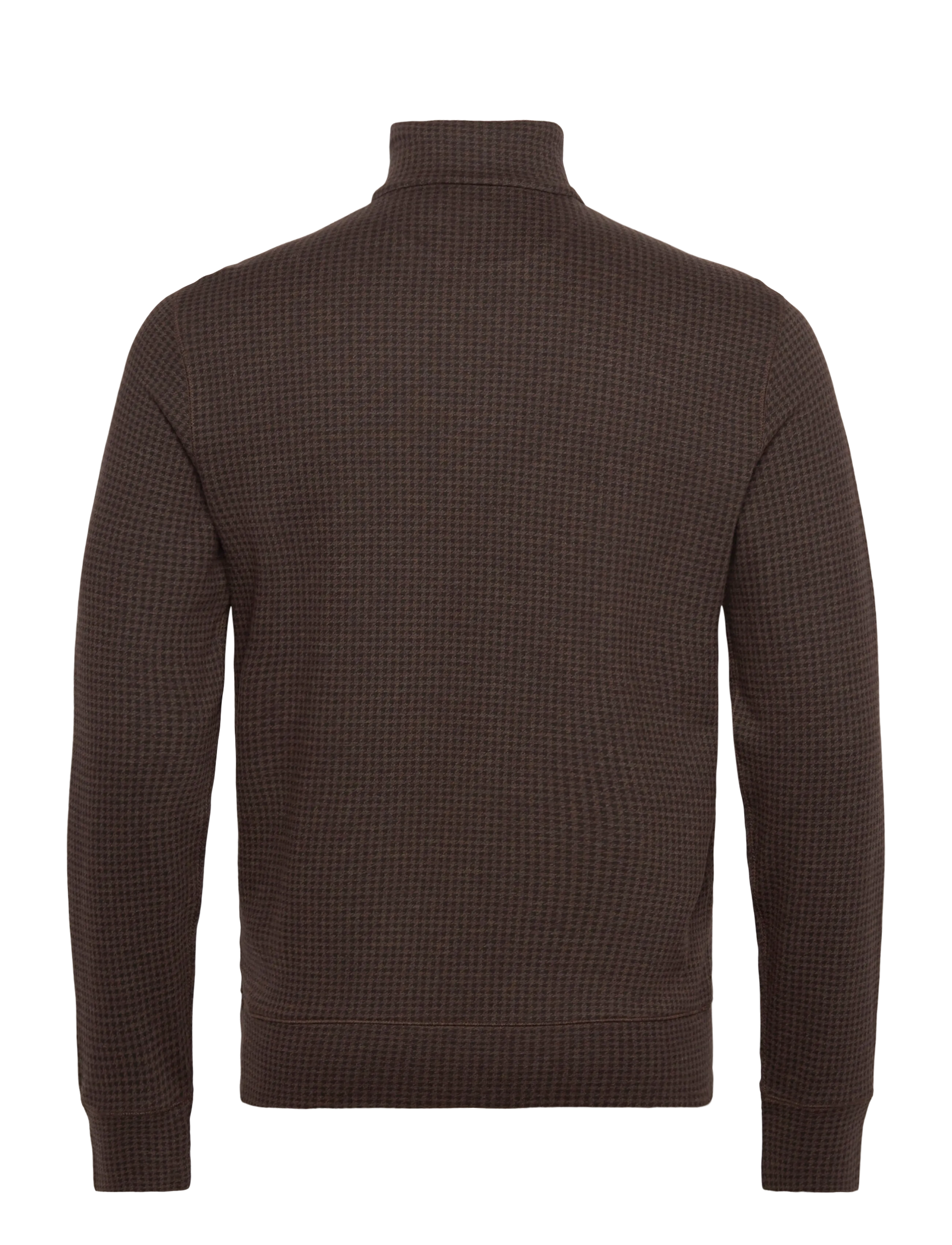 Polo Ralph Lauren - Houndstooth Luxury Jersey Pullover - alpine brown htr - 1