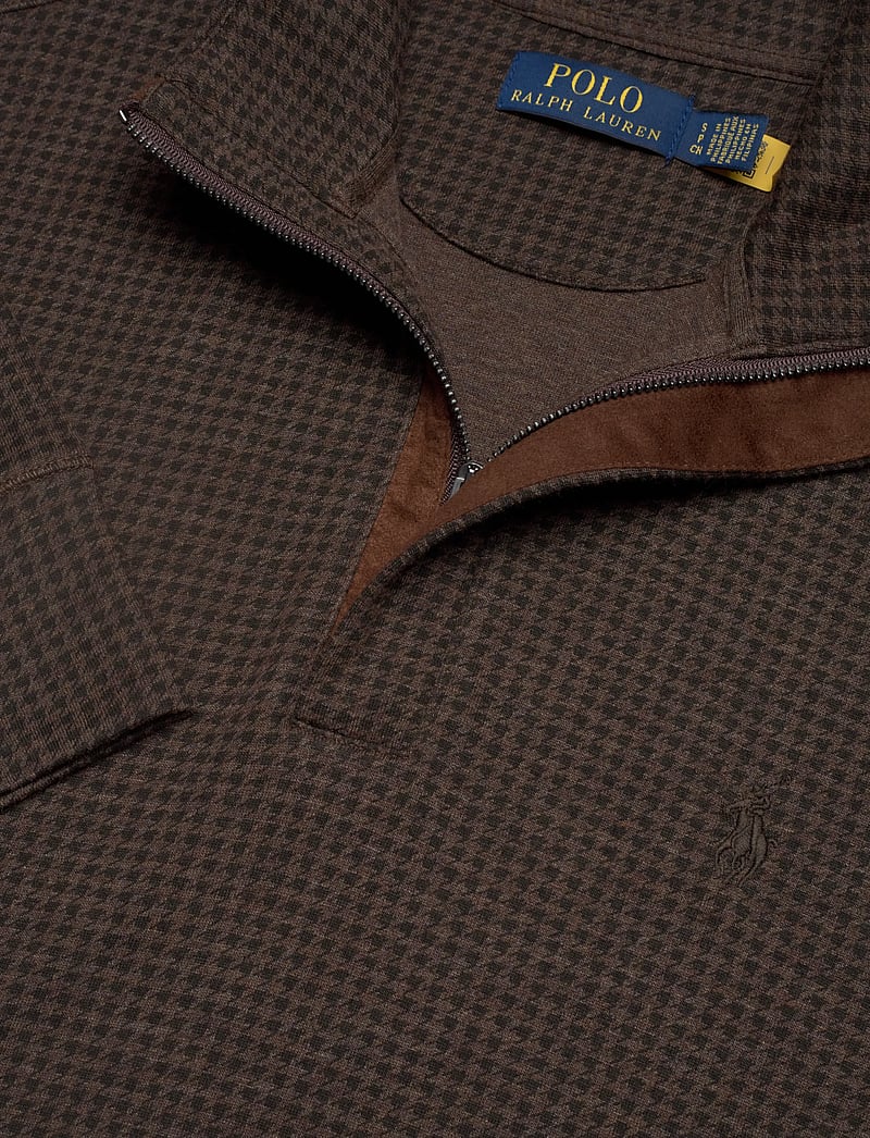 Polo Ralph Lauren - Houndstooth Luxury Jersey Pullover - alpine brown htr - 2