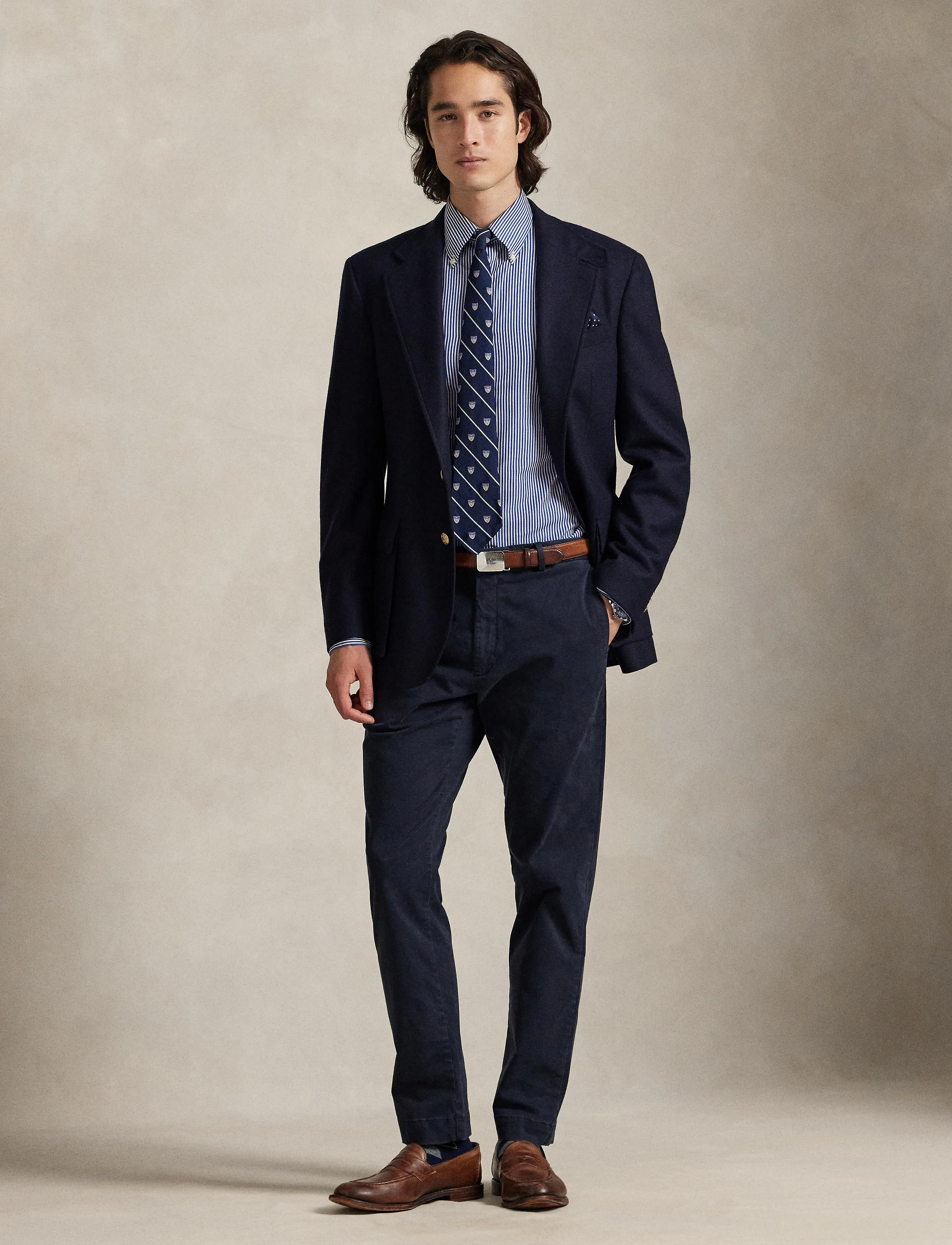 Polo Ralph Lauren - Jarrett Slim Fit Sateen Pant - pantalons chino - aviator navy - 3