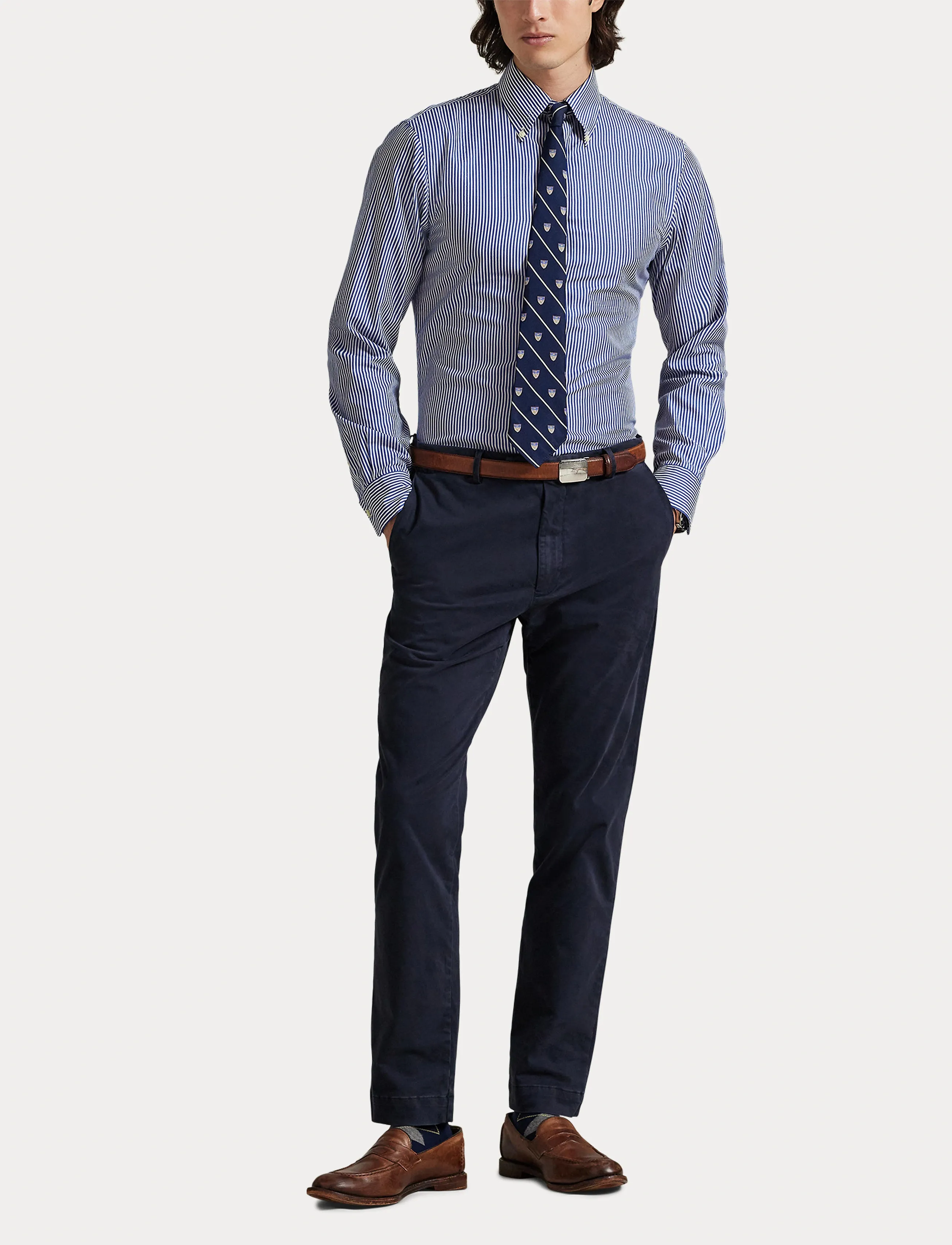 Polo Ralph Lauren - Jarrett Slim Fit Sateen Pant - pantalons chino - aviator navy - 4
